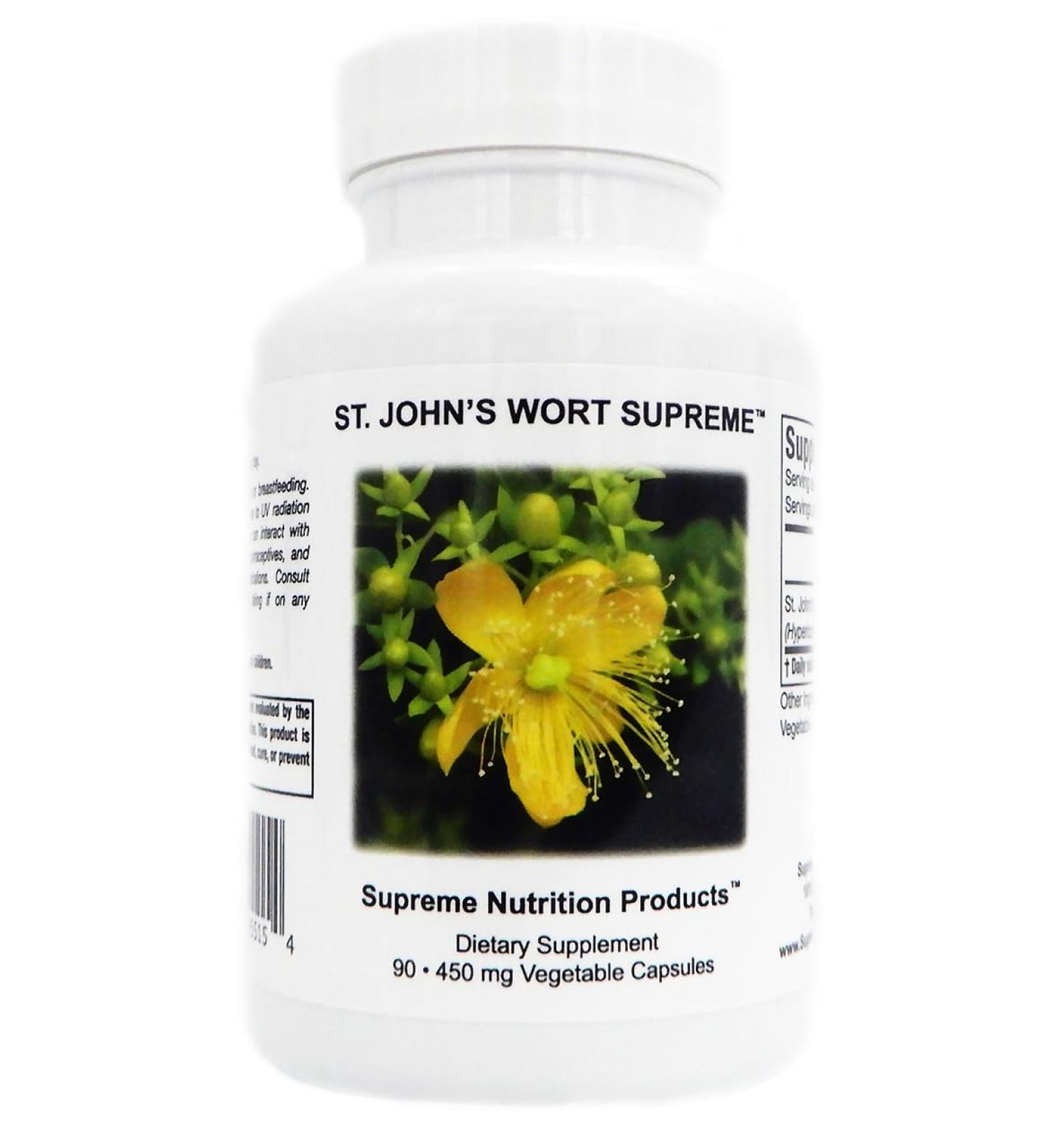 Supreme Nutrition St. John s Wort Supreme 90 Pure St. John s Wort Capsules 90 Count (Pack of 1)