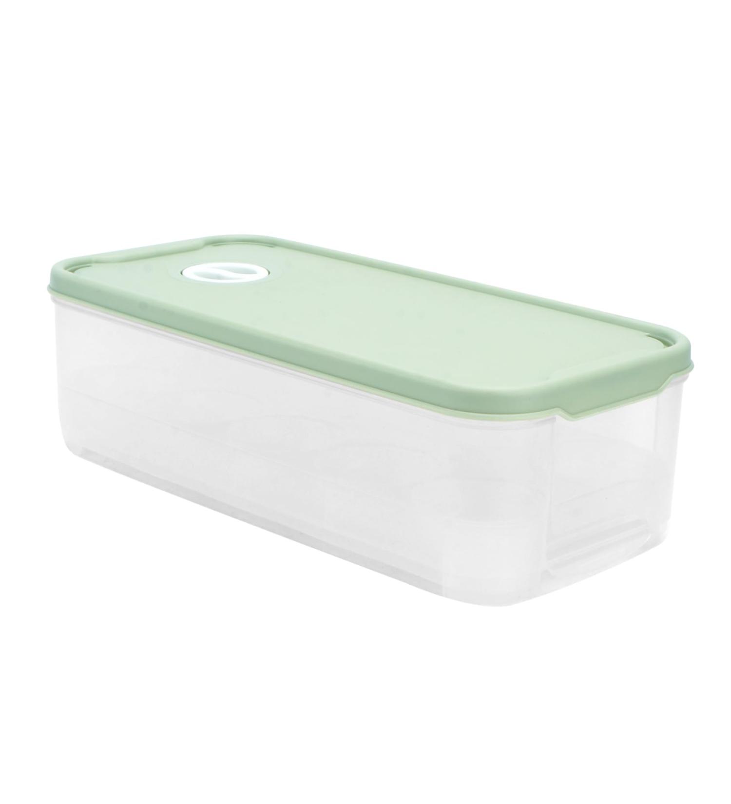 2 pcs Household Tray Multi-layer Preservation Egg Refrigerator Kitchen Container re-usable Light Greenx2pcs 24x11.5cmx2pcs - Buy Online on GoSupps.com
