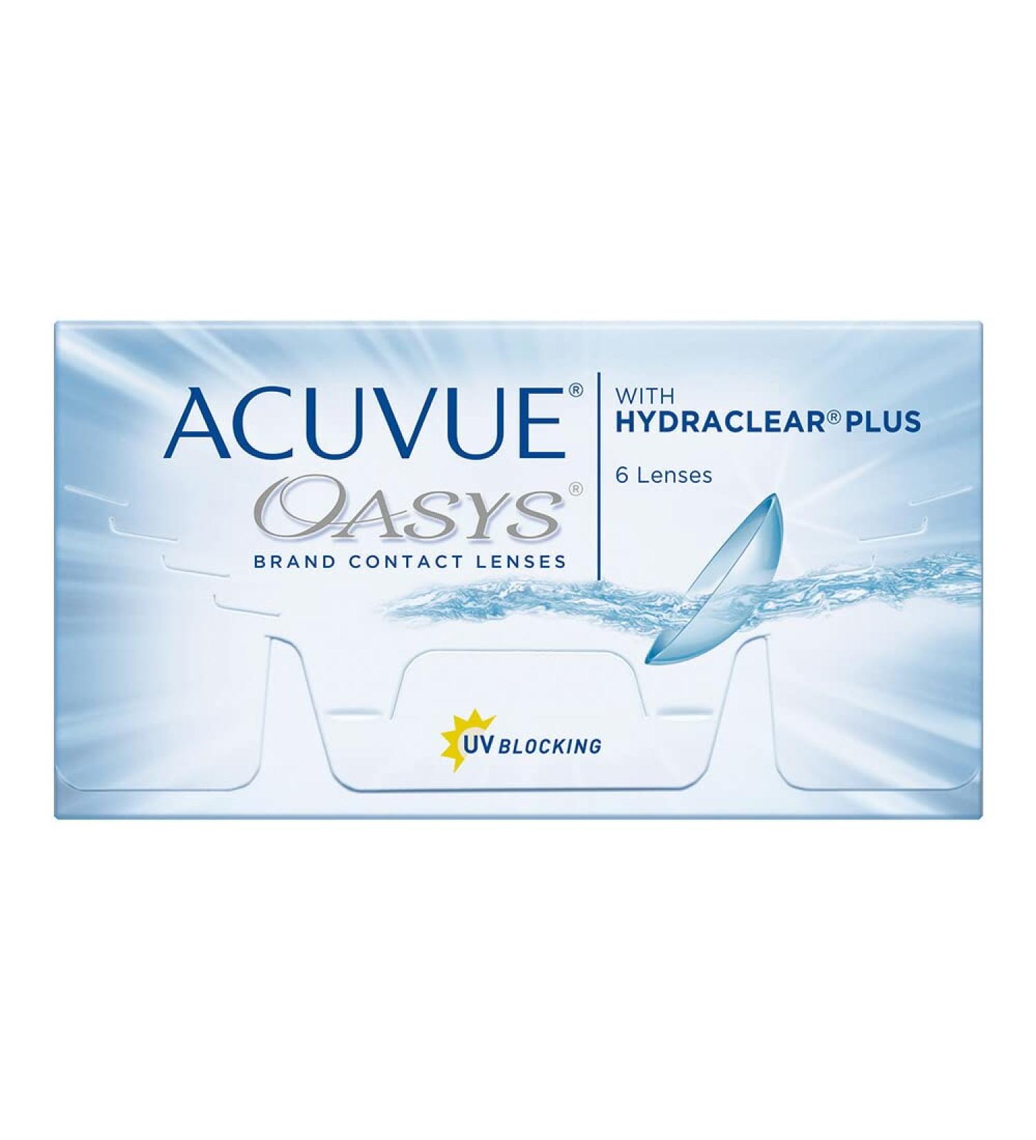 Acuvue Oasys 2-Week Contact Lenses - -3.25 DPT BC 8.4 UV Protection Comfort & Dryness Relief - 6 Lenses | Shop Internationally - Buy Online on GoSupps.com