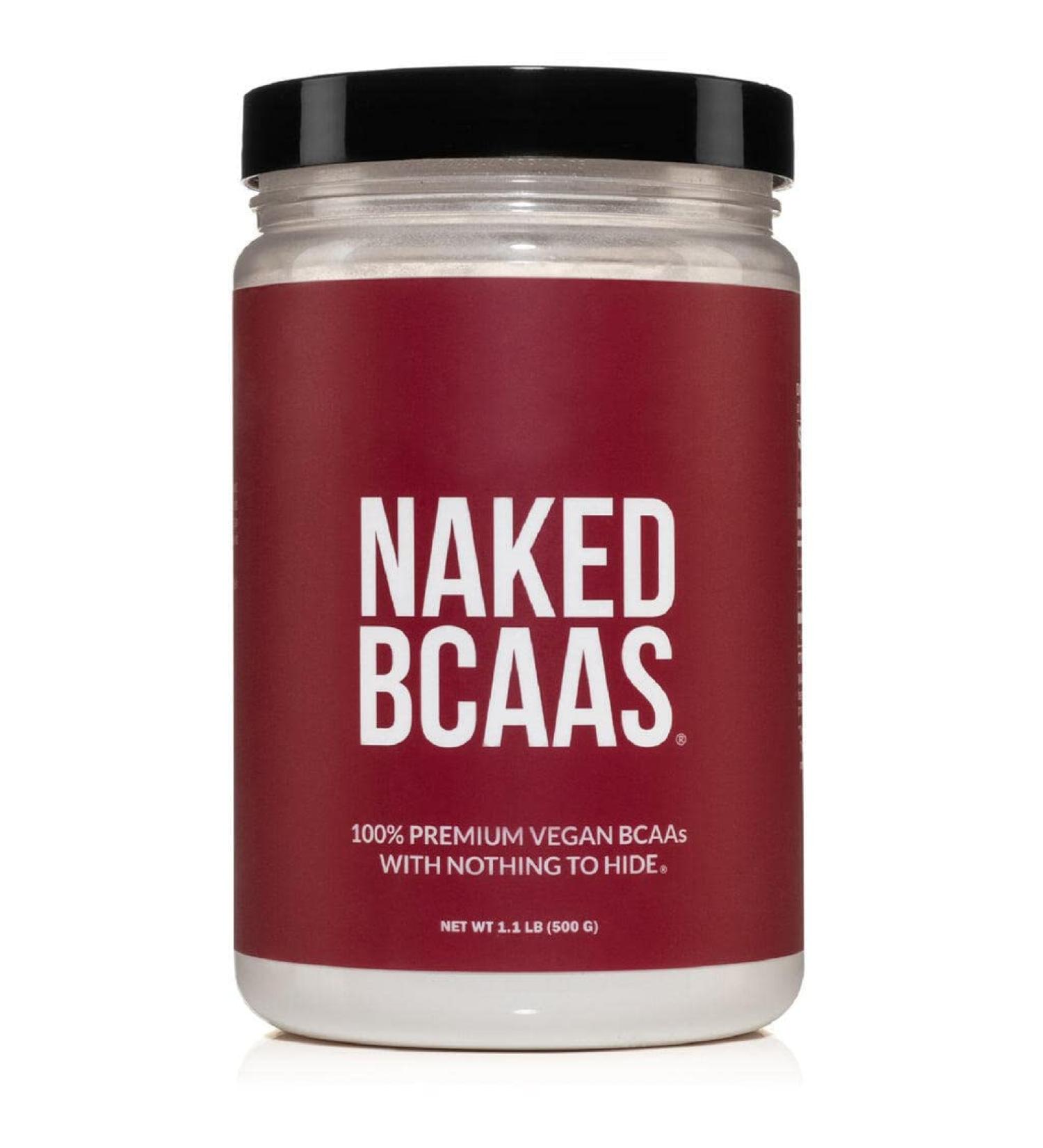 Naked BCAAs Amino Acids Powder - 100% Pure 2:1:1 Formula - Vegan Unflavored - 500g - Buy Online on GoSupps.com