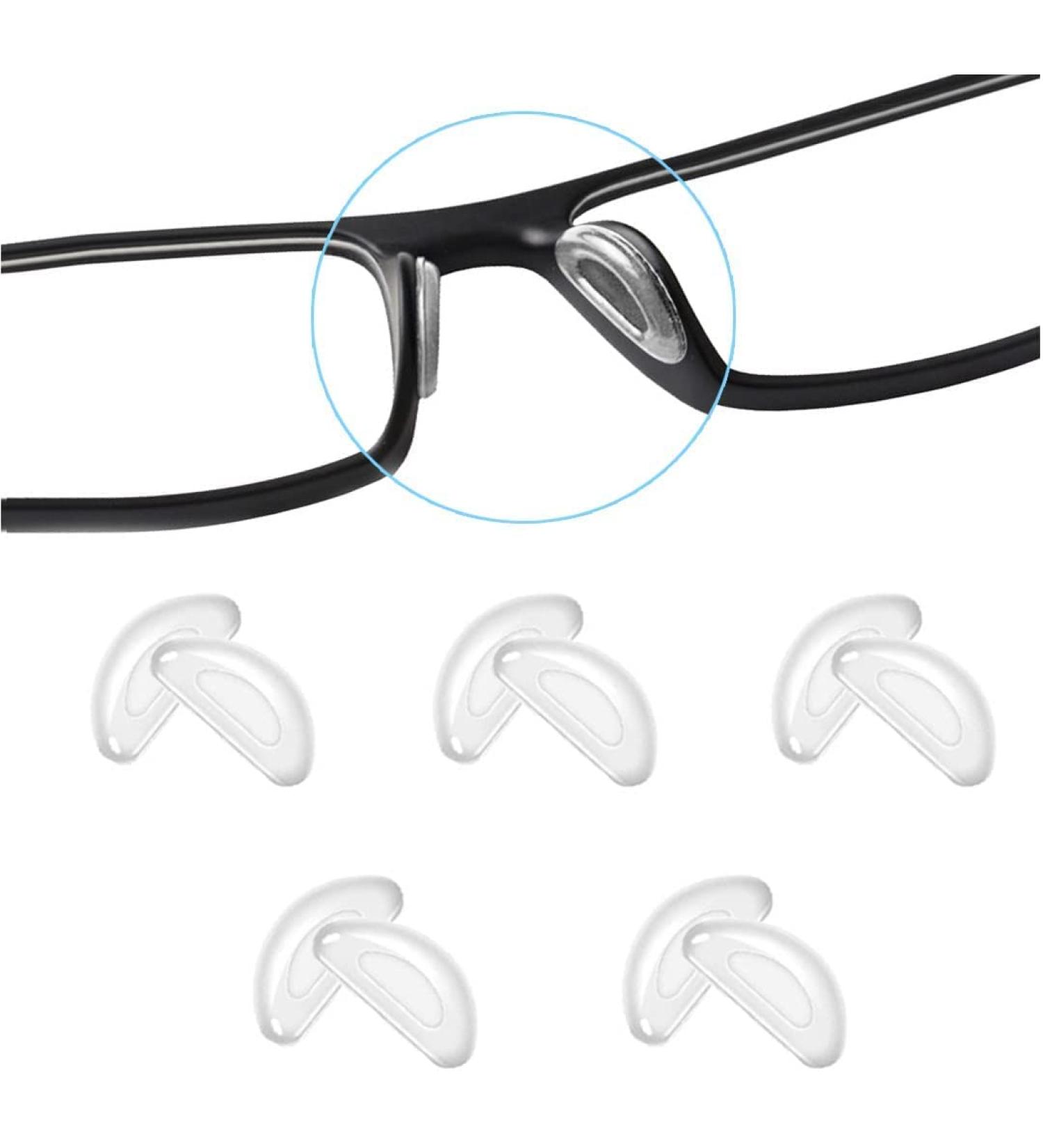 Buy Silicone Anti-Slip Self-Adhesive Nose Pads for Glasses | 5 Pairs Transparent - Best Comfort & Fit - Buy Online on GoSupps.com