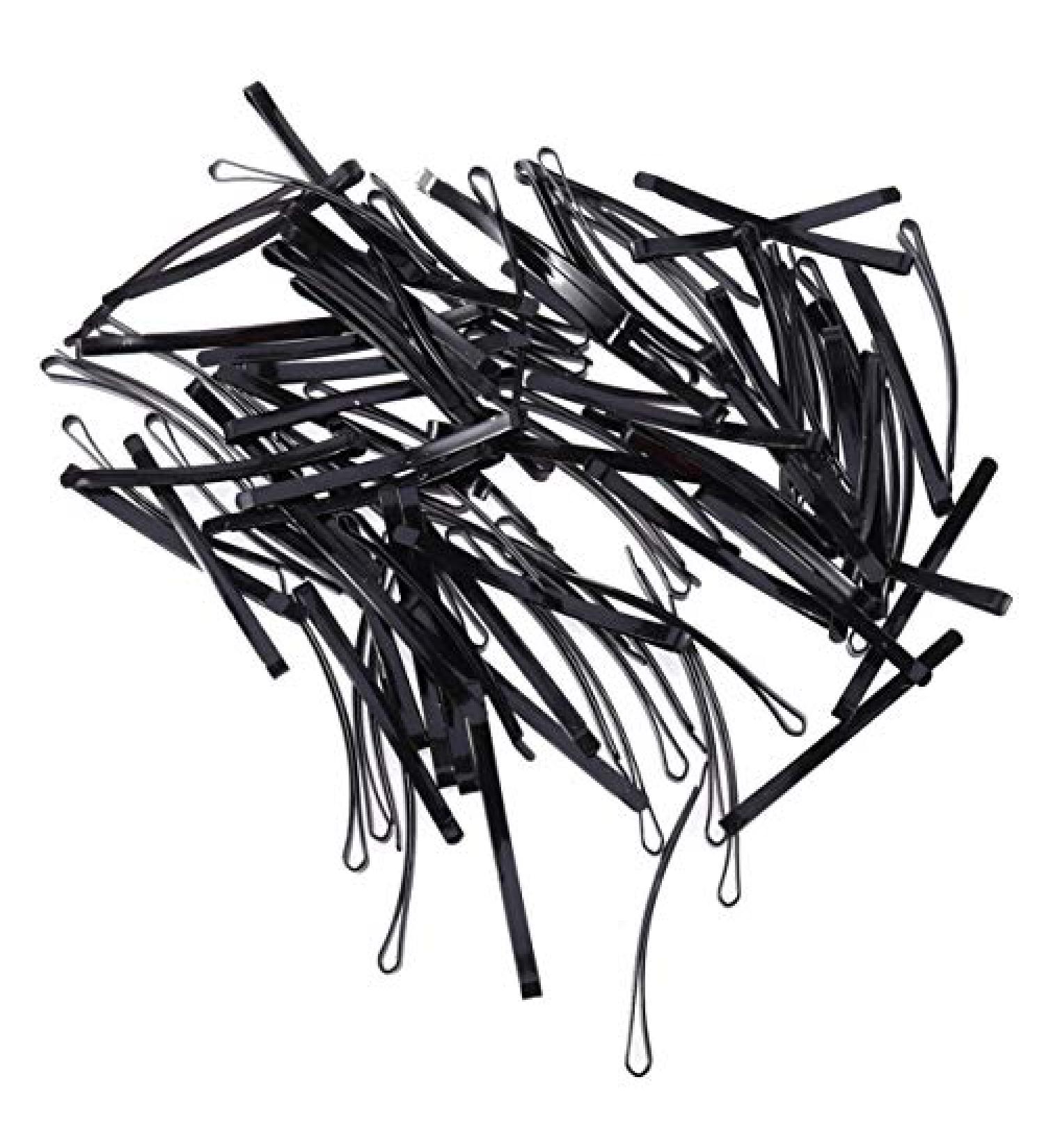 Frcolor Bob Pins - Classic Flat Curved Hairpins Clips 100 Black Pieces for Secure Styling - International Shipping Available - Buy Online on GoSupps.com