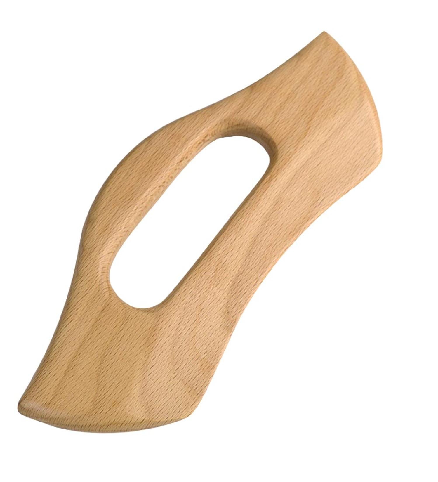 Wood Gua Sha Massage Device - Cellulite Relief Lymphatic Drainage for Legs Trigger Point Facial & Neck Pain Relief - Buy Online on GoSupps.com