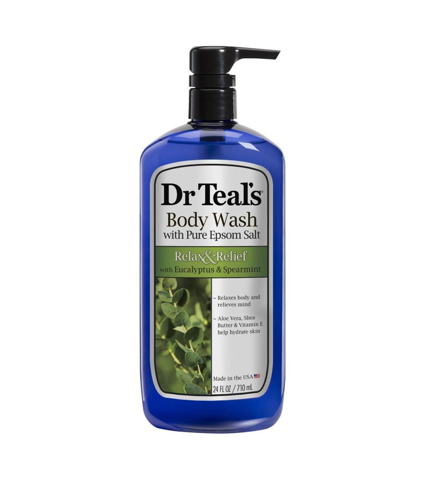 Dr Teal's Body Wash Relax & Relief with Eucalyptus & Spearmint 24 oz (Pack of 5) - Buy Online on GoSupps.com
