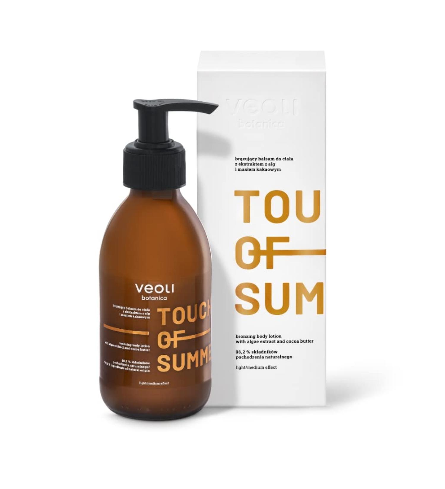 VEOLI BOTANICA Touch Of Summer Bronzing Body Lotion with Algae Extract and Cocoa Butter 195ml