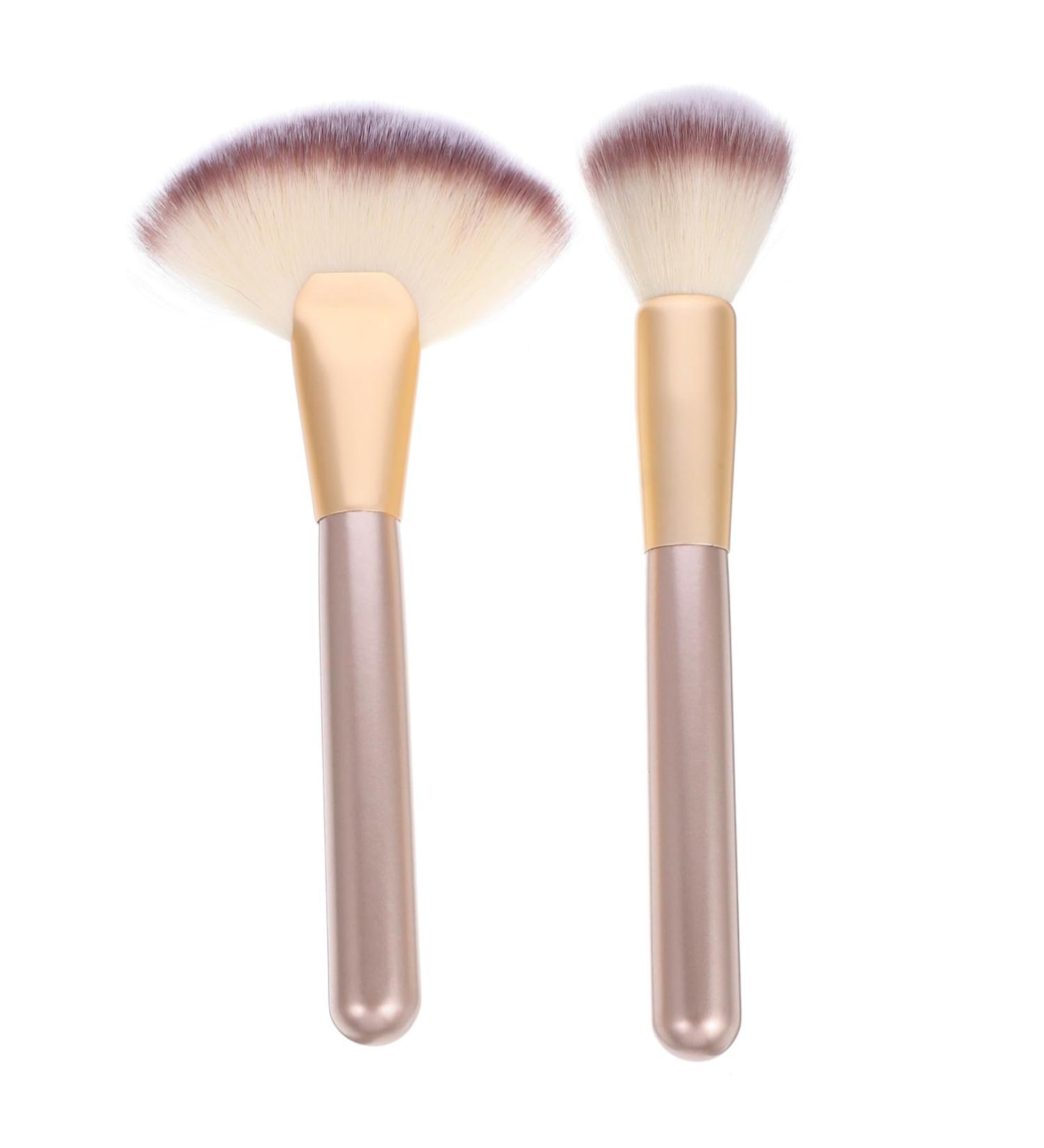 FRCOLOR 3 Sets Makeup Brush Facial Sponges Facial Fan Face Highlighter Makeup Highlighter Face Fan Facial Makeup Brush Cosmetic Woman Corrugated Silk Nylon Wool Multipurpose - Buy Online on GoSupps.com