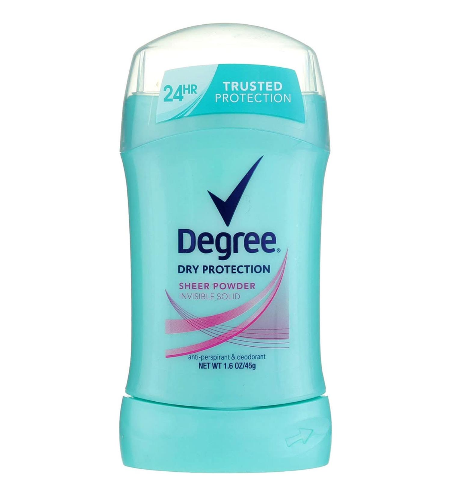 Degree Women Anti-Perspirant & Deodorant Invisible Solid - Sheer Powder 1.6 oz (Pack of 9) | Long-Lasting Odor Protection - International Shipping Available - Buy Online on GoSupps.com