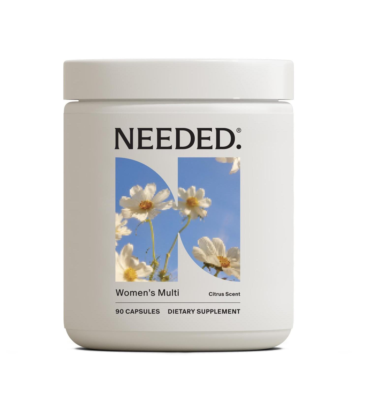 Needed. Multivitamin for Women with 23 Vitamins Minerals and Antioxidants - Daily Womens Multivitamin - Vitamin B12 B6 D3 Choline Calcium Biotin Magnesium Folate and More Citrus Scent Insert Citrus Insert 90 Count  - Buy Online on GoSupps.com
