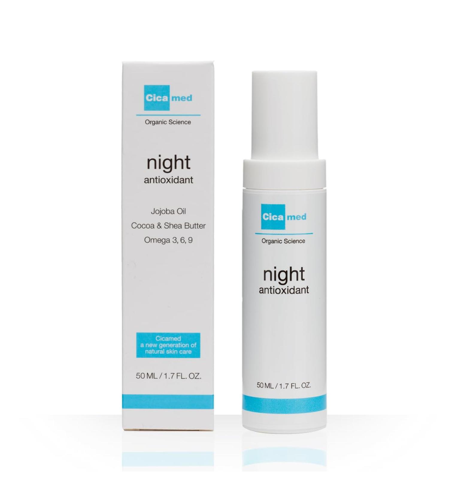 Cicamed Advanced Night Repair Antioxidant Facial Moisturizer Cream, Organic Science - Buy Online on GoSupps.com