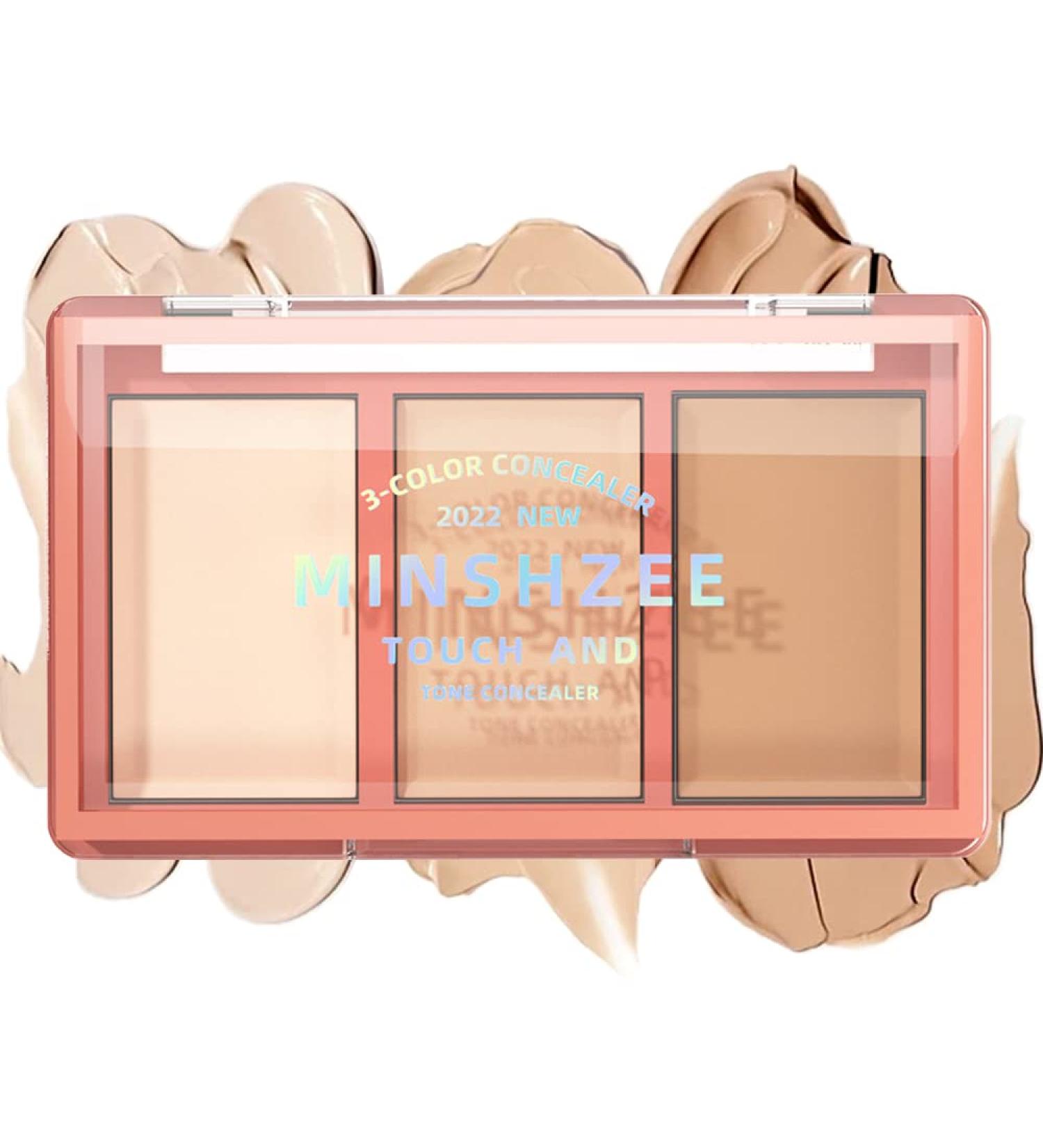 Tri-color Face Concealer Contour Palette - Cream Contour Makeup for Dark Circles, Scars & Red Marks - Buy Online on GoSupps.com