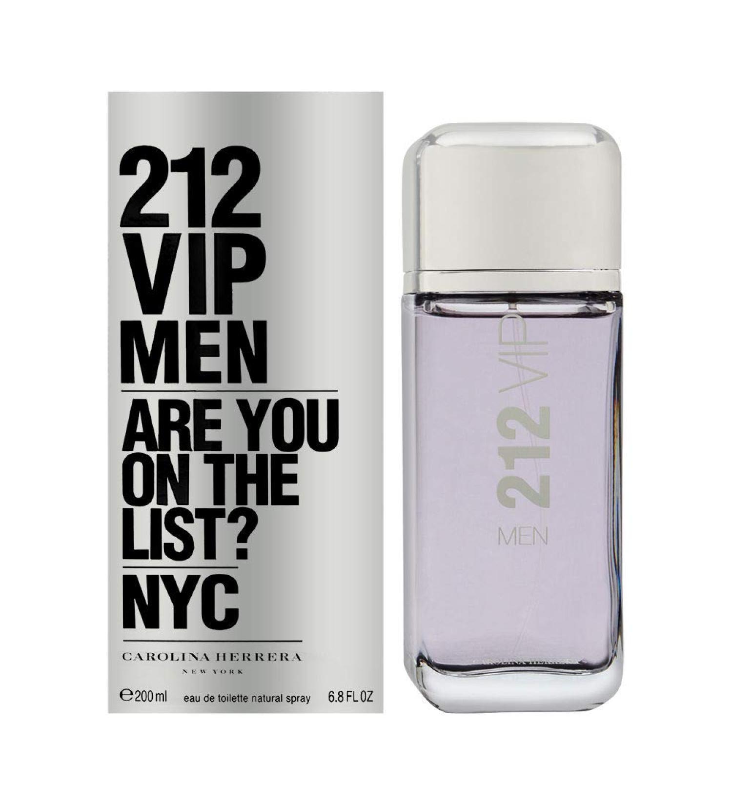 Carolina Herrera 212 Vip Eau de Toilette Spray for Men 6.8 Fl Oz (Pack of 1)