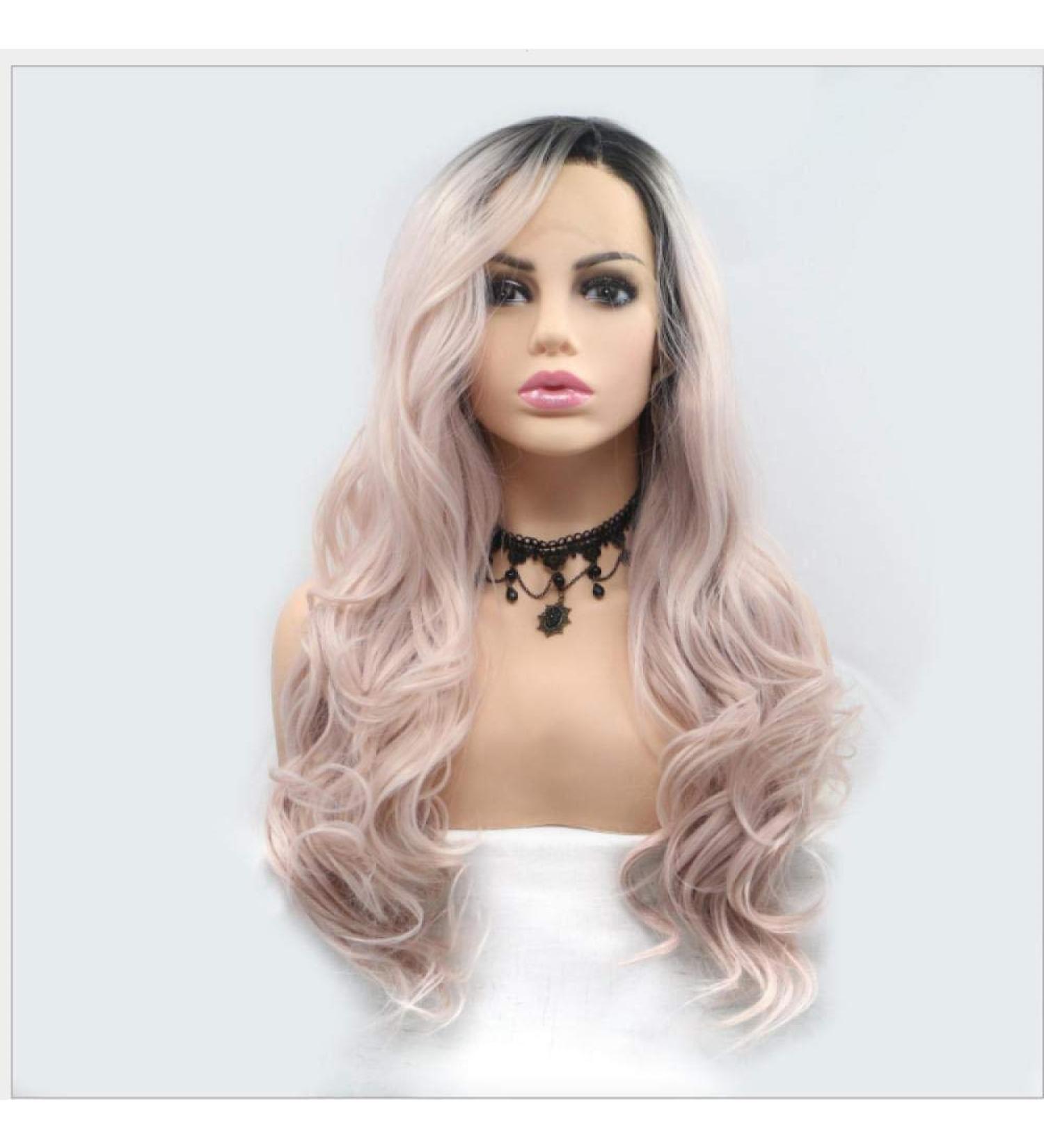 Shop BGHJUE Synthetic Hair Wig with Natural Bangs | Fluffy Pixie Cut & Highlights for Women - Buy Online on GoSupps.com