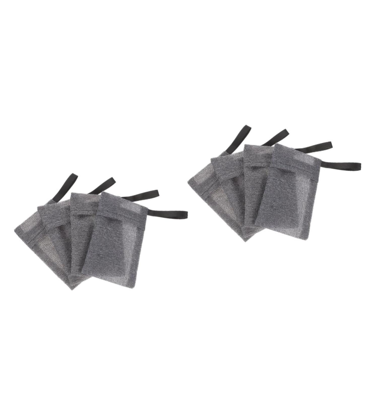Baluue 8 Pcs Soap Soap for Soap Bars Bathing Soap Foam Pocket Grey Nylon Fiber - Buy Online on GoSupps.com