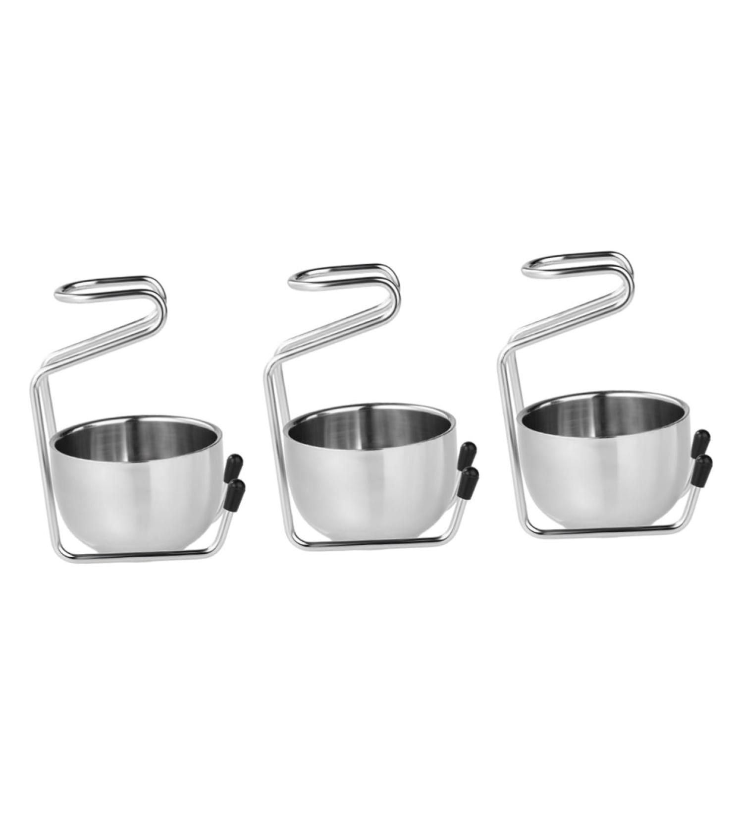 Angoily 3-Stage Razor Brush Holder - Stainless Steel and Glass Stand for Hand Wash & Grooming - Perfect Gift for Friends - Buy Online on GoSupps.com