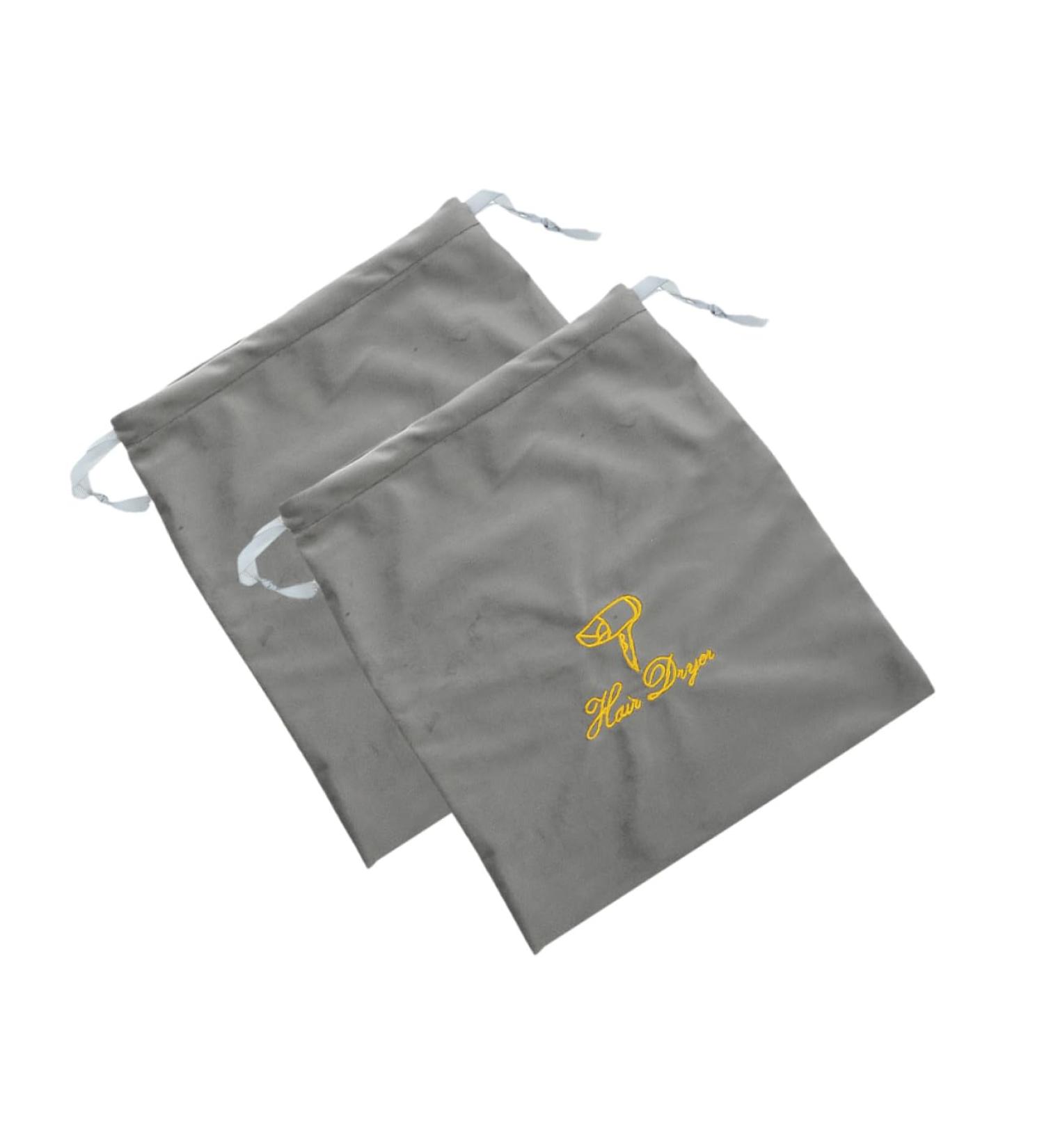 Mikinona Hair Dryer Bag 2pcs Hair Dryer Storage Bag Travel Hair Dryer Hair Dryer Drawstring Bags Carry Bag Classic Blow Dryer Bag 30.00X25.00X0.50CM Grey - Buy Online on GoSupps.com