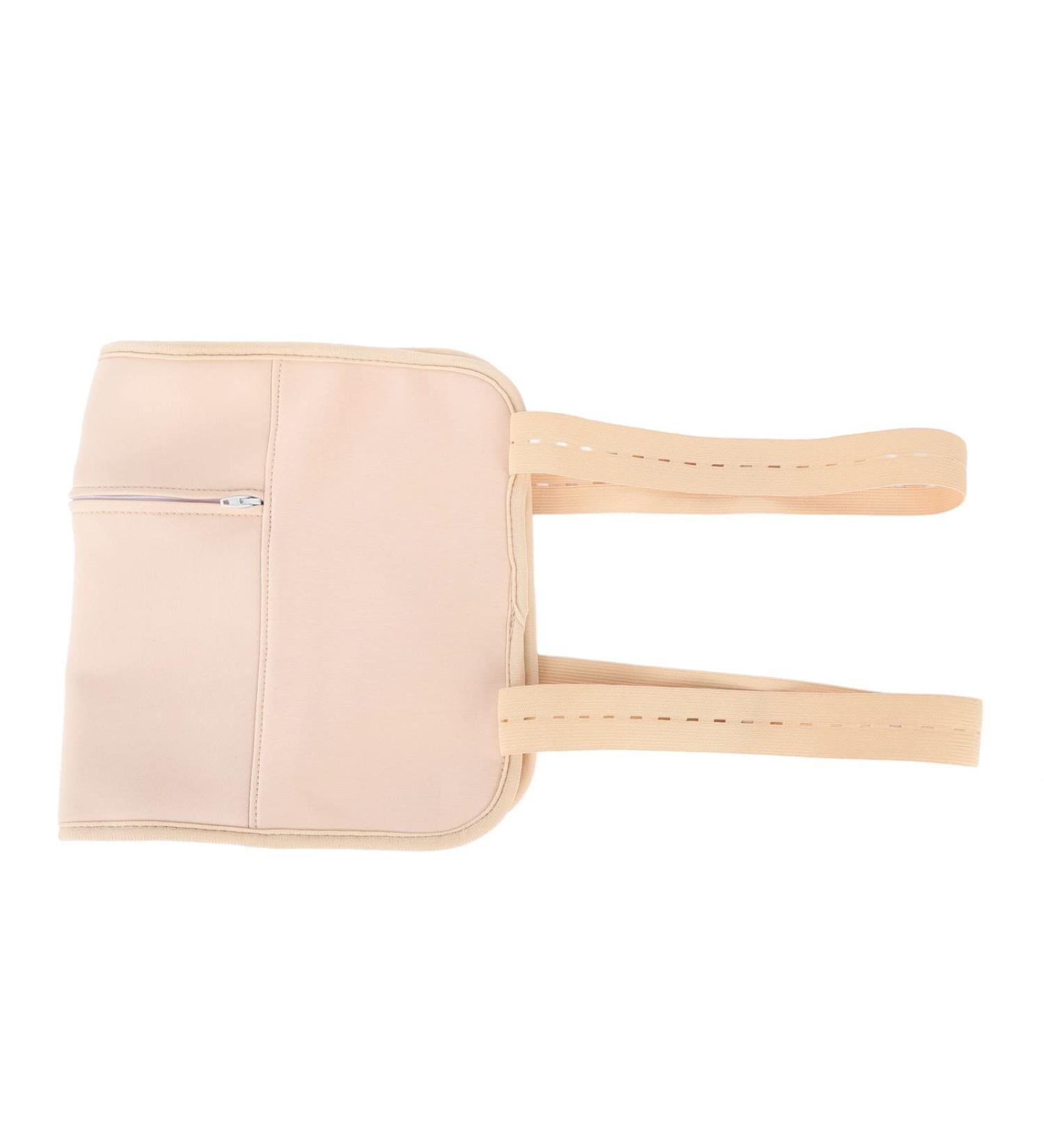 Fockety Organic Castor Oil Pack Wrap - 17.5in Reusable Cotton for Liver Detox Fertility Constipation Relief - Adjustable Khaki Design - Buy Online on GoSupps.com