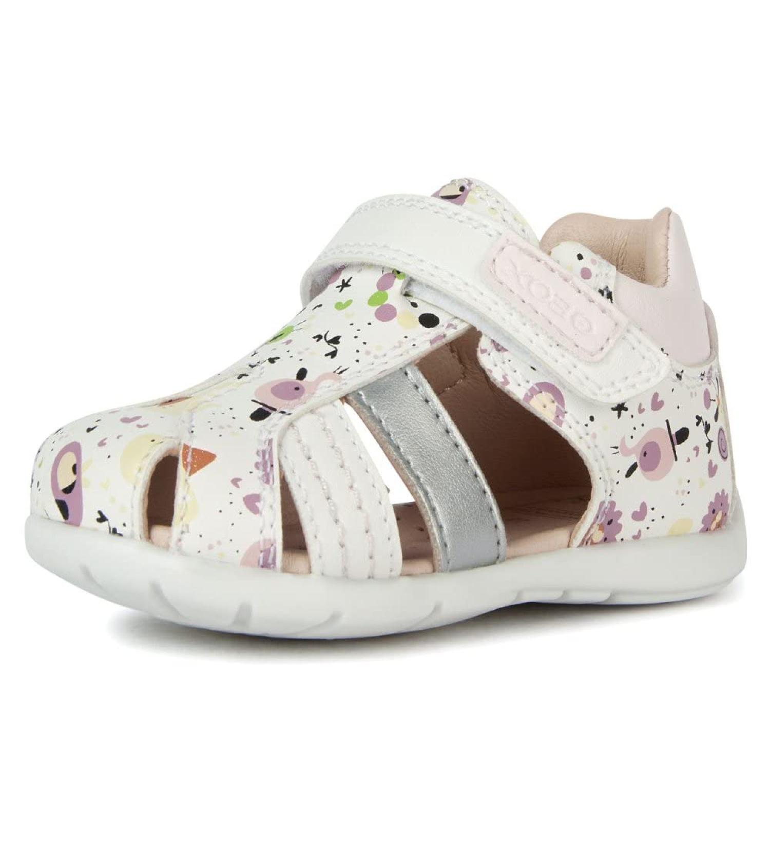 Geox Baby Girl's B Elthan Sandal 3.5 UK Child - White Lt Rose | Shop Now! - Buy Online on GoSupps.com