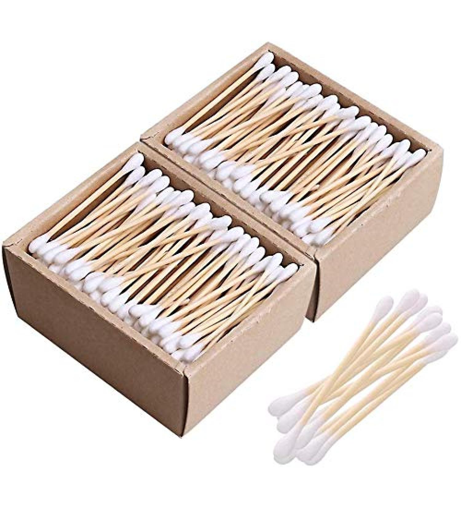 CS Beauty Bamboo Cotton Swabs - 300 Biodegradable Plastic-Free Earplugs for Makeup Crafts & Baby Hygiene | Eco-Friendly & Sustainable - Buy Online on GoSupps.com