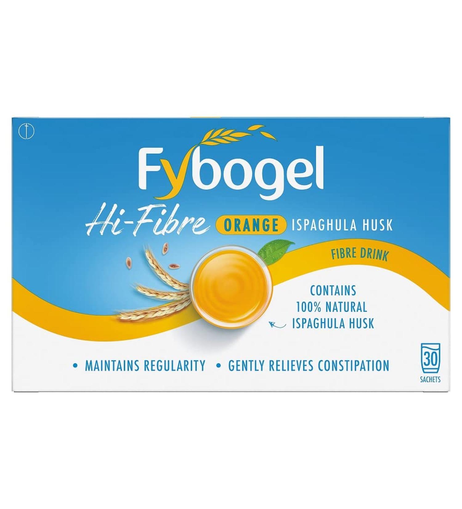 Fybogel Hi Fibre Orange Constipation Relief 30 Sachets - Buy Online on GoSupps.com
