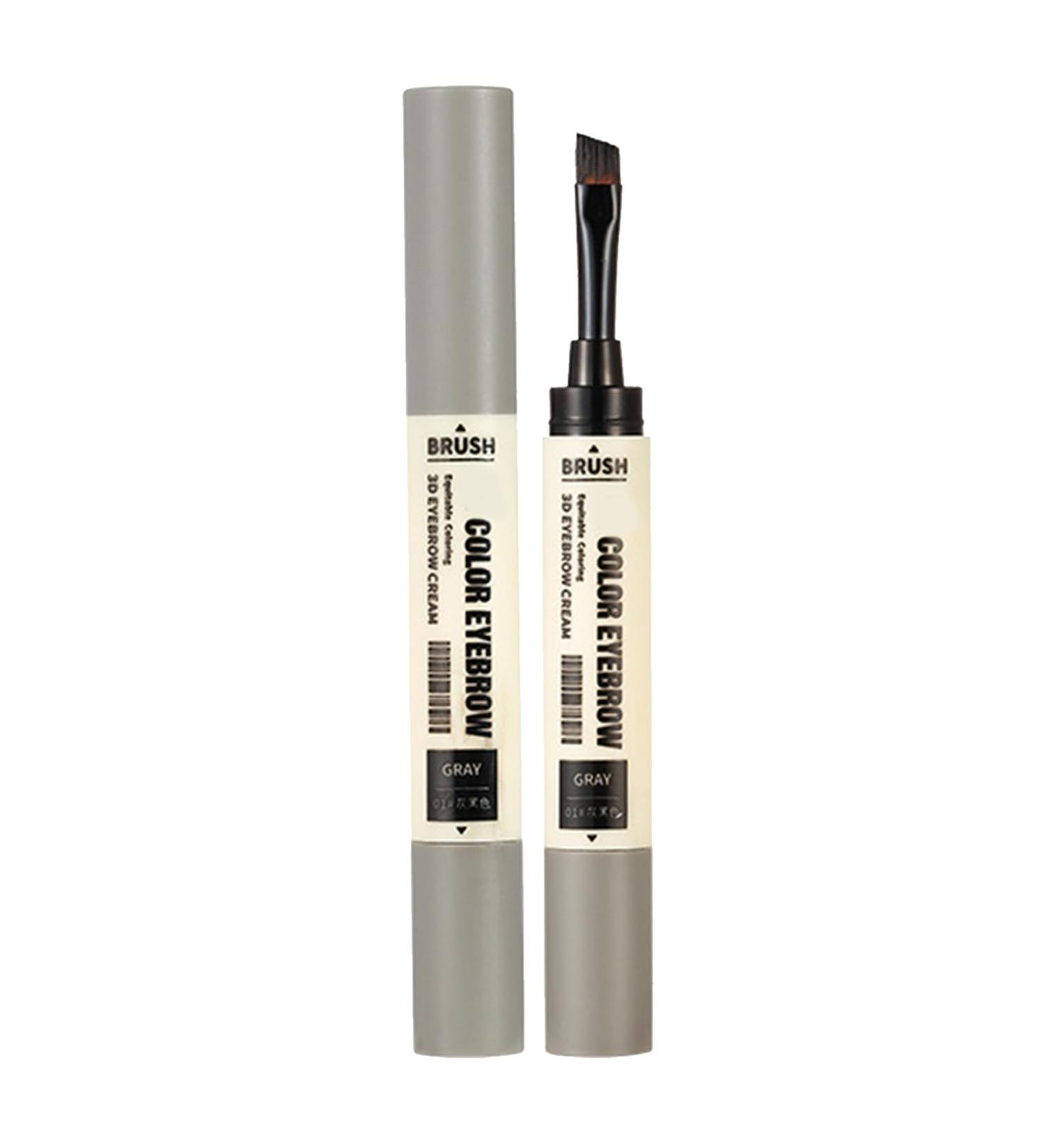 Eyebrow Gel Tint | Eyebrow Mascara Tinted Brow Cream With Brush - Natural Eyebrow Mascara Tinted Brow Cream Double Head Liquid Eyebrow Pencil All Day Hold Lambo Black - Buy Online on GoSupps.com