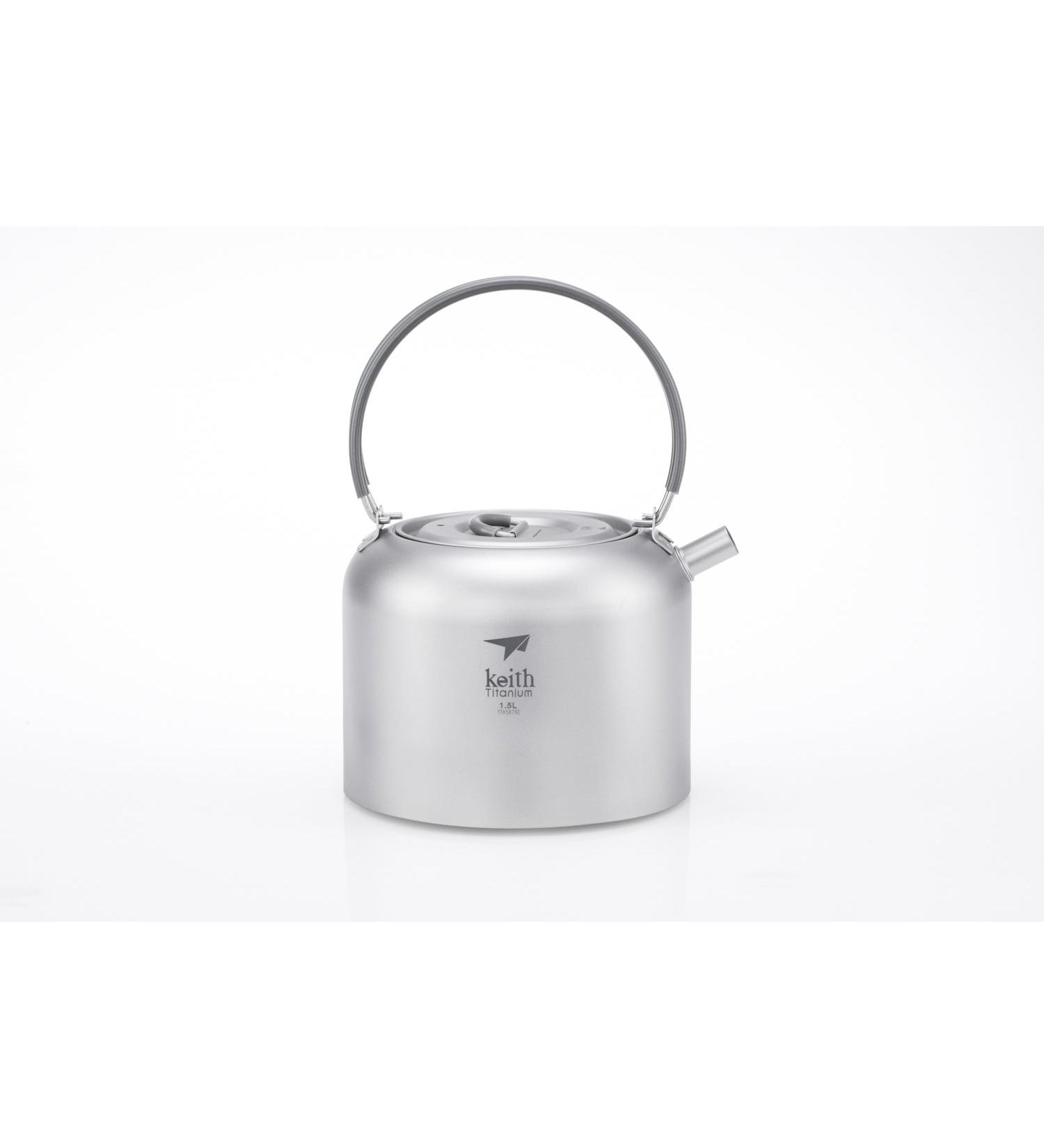 Keith Titanium Ti3907 Kettle - 1.5L | Lightweight & Durable - Buy Online on GoSupps.com