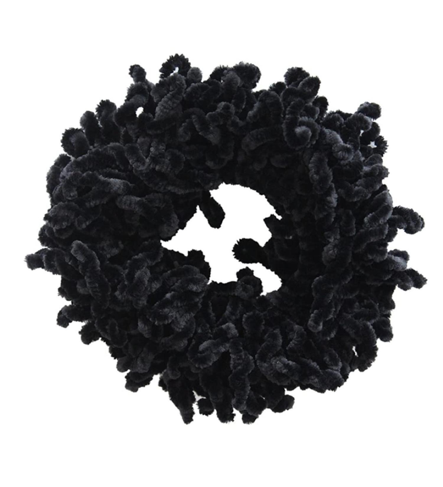 Hair Scrunchies for Girls Volumising Scrunchie Big Hair Ties Elastic Hairbands Hair Headwear Black Hair Scrunchies - Buy Online on GoSupps.com