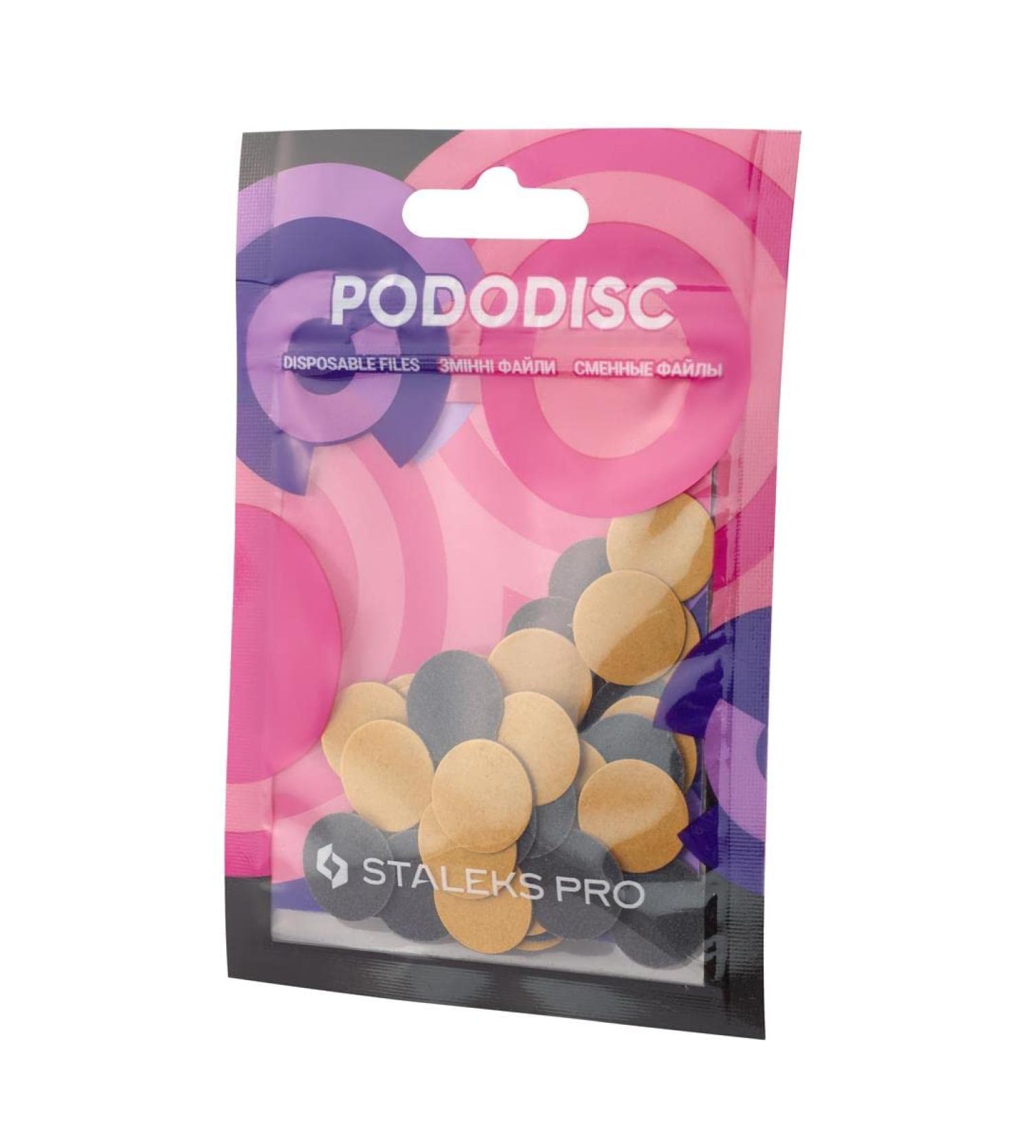 VJ STALEKS PRO Pododisc Refill 50 Disposable Pedicure Stickers (Rugosity - 180) PDF-15-180 pedicure dry skin cracked feet soles heel caluses dead skin hard skin callus remover scrubber - Buy Online on GoSupps.com