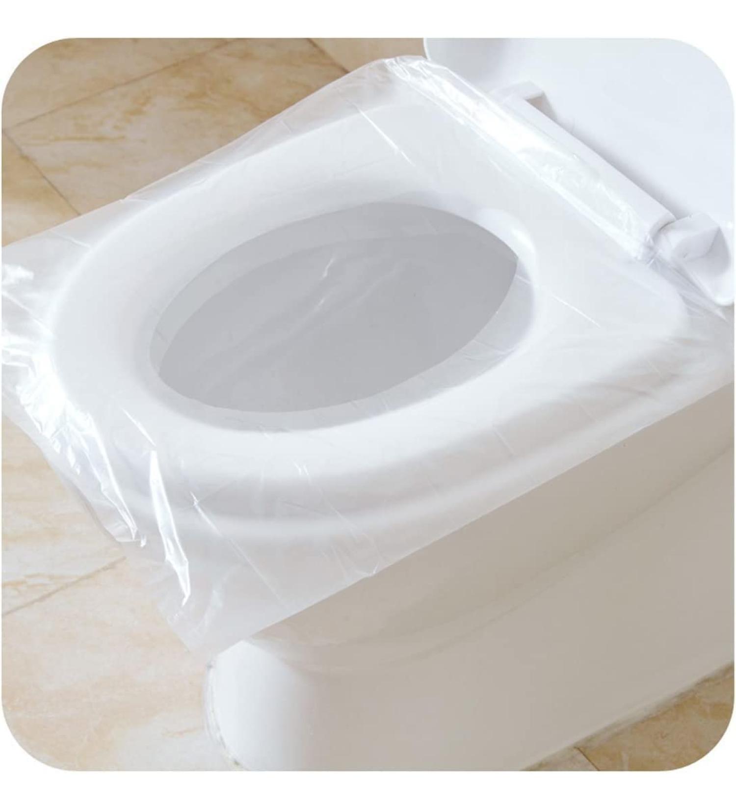 50 PCS Travel Disposable Toilet Seat Cover - Waterproof Portable WC Pad for Baby, Pregnant Mom - Individual Packing - Buy Online on GoSupps.com