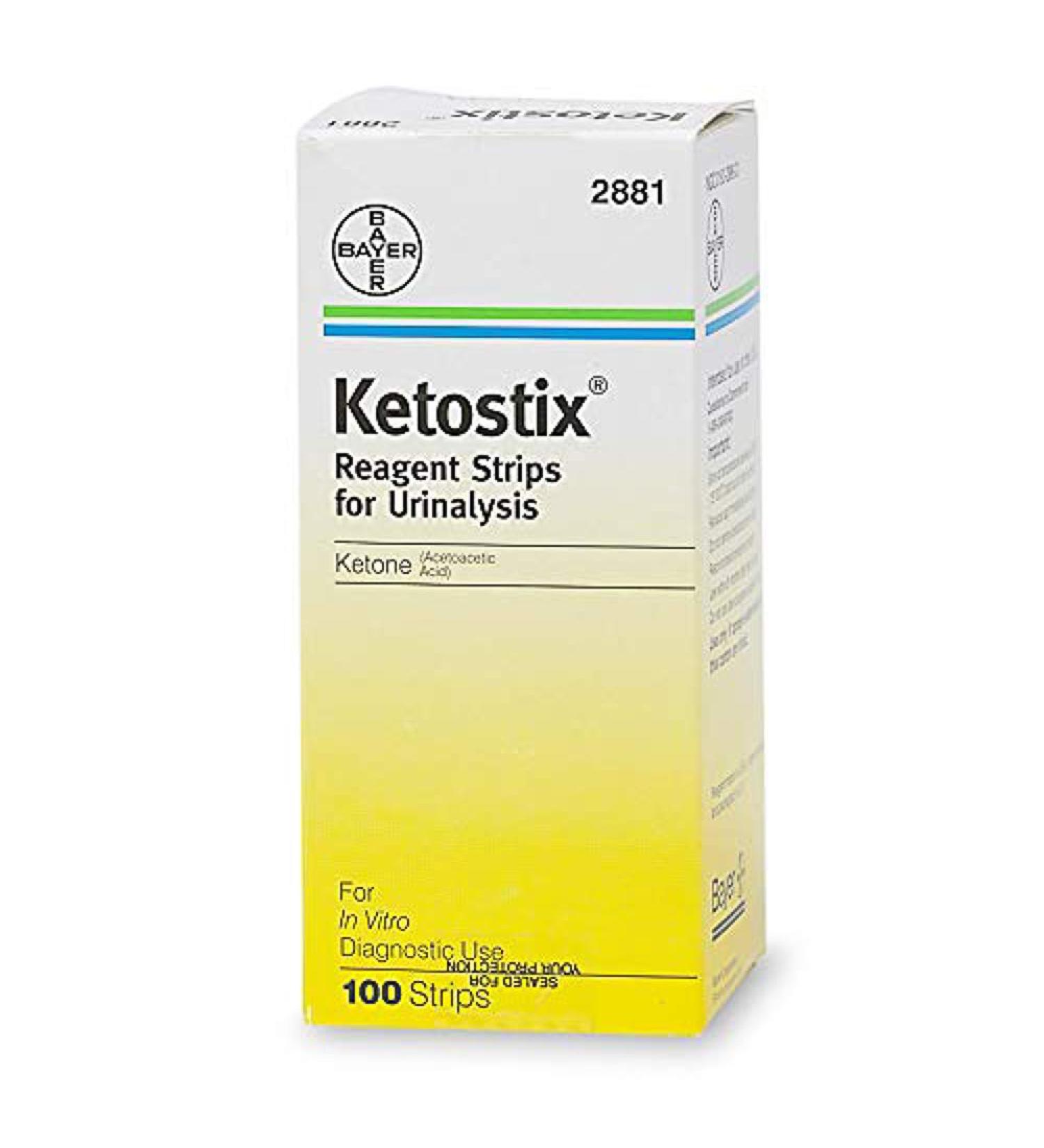 Ketostix Reagent Urine Test Strips 100 Count