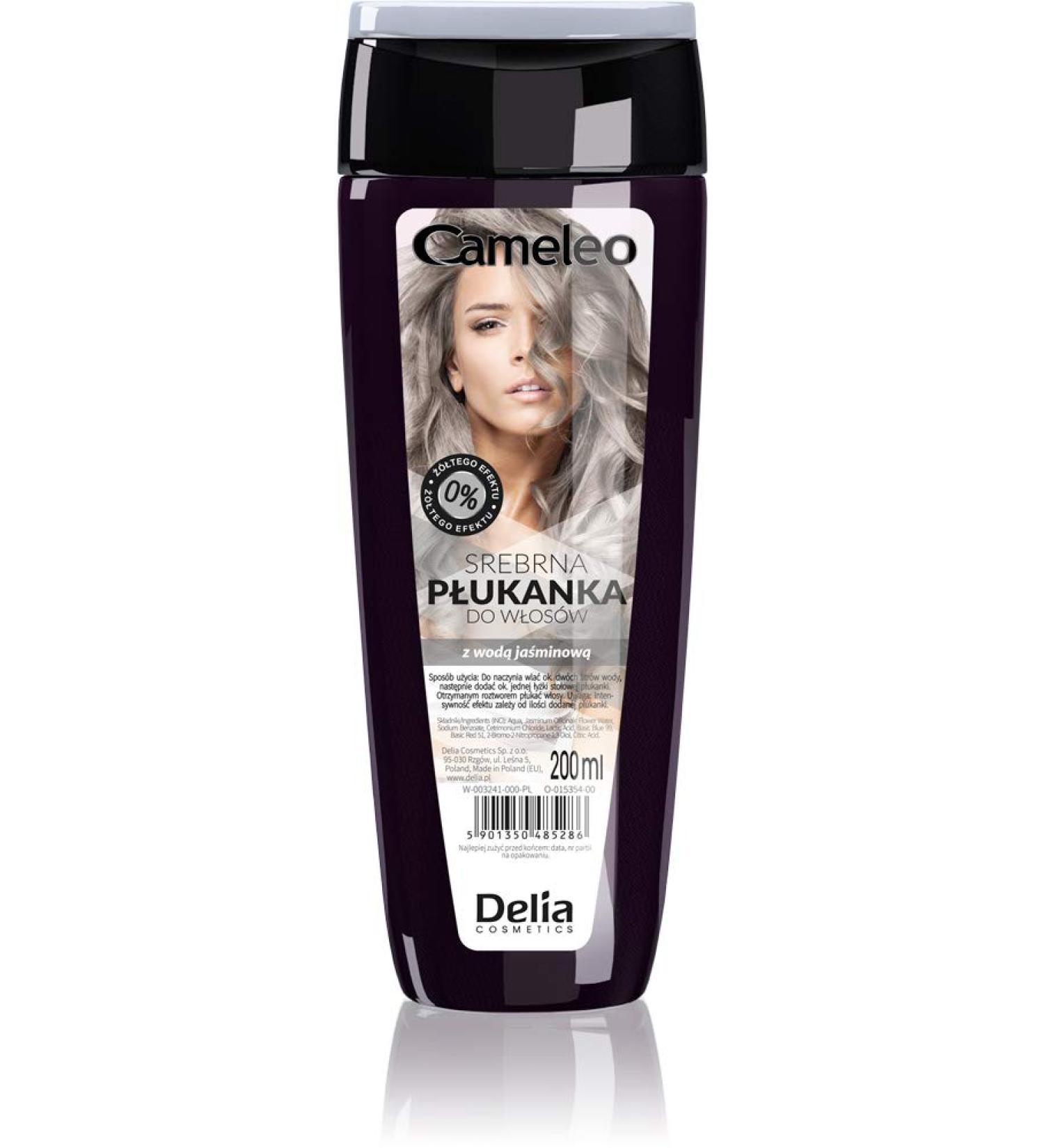 Cameleo Silver Hair Toner with Jasmine Water - Semi Permanent Dye for Blond, Platinum, Grey Hair - Paraben-Free 200ml - Buy Online on GoSupps.com