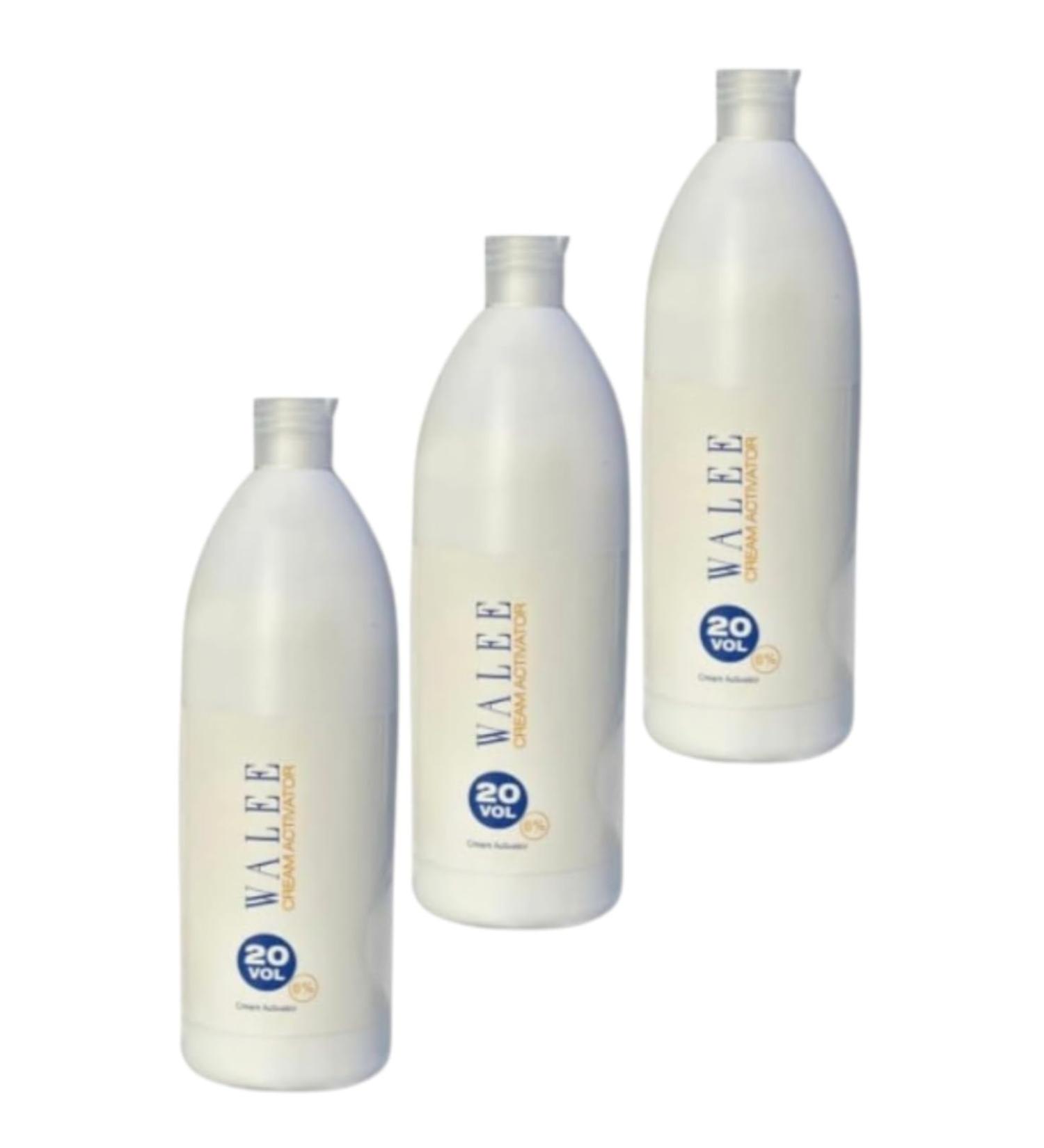 WALEE CREAM ACTIVATOR 9% 20VOL 1000ML (3 3000 millilitre) 3 l (Pack of 1) 3000.0