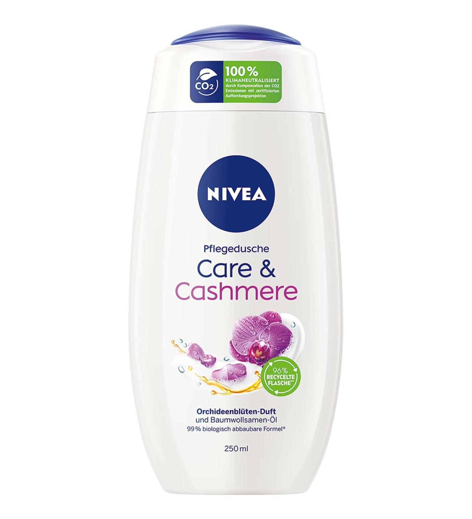  NIVEA NIVEA Care & Cashmere 92852-01000-71 Shower Sensual Care with Soft and Velvety Foam Cream with Cotton Oil 250 ml - Buy Online on GoSupps.com