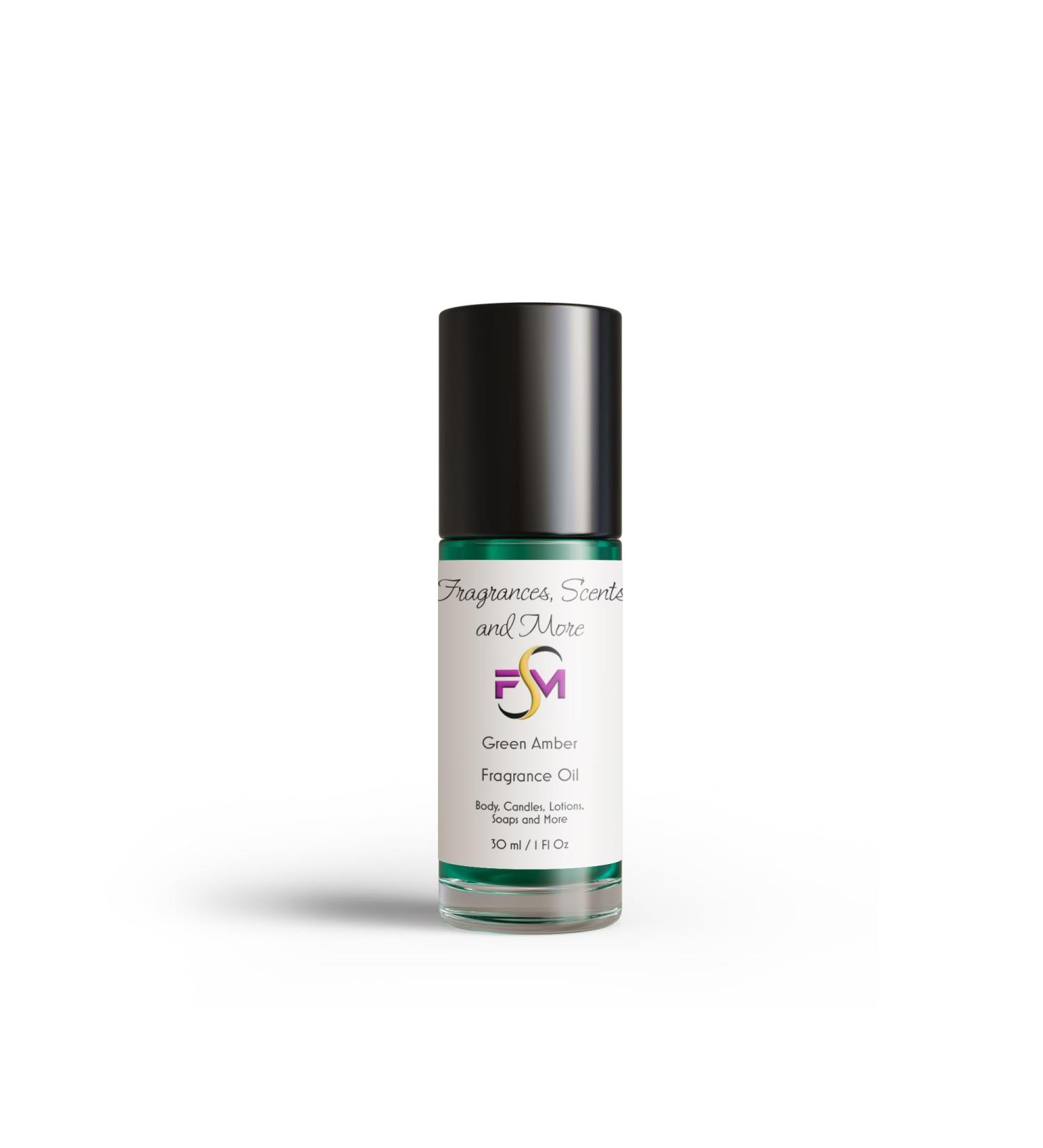 Green Amber Fragrance Oil - 1 Fl Oz Glass Roll On (30ml) - Pack of 1 1.01 Fl Oz (Pack of 1) - Buy Online on GoSupps.com