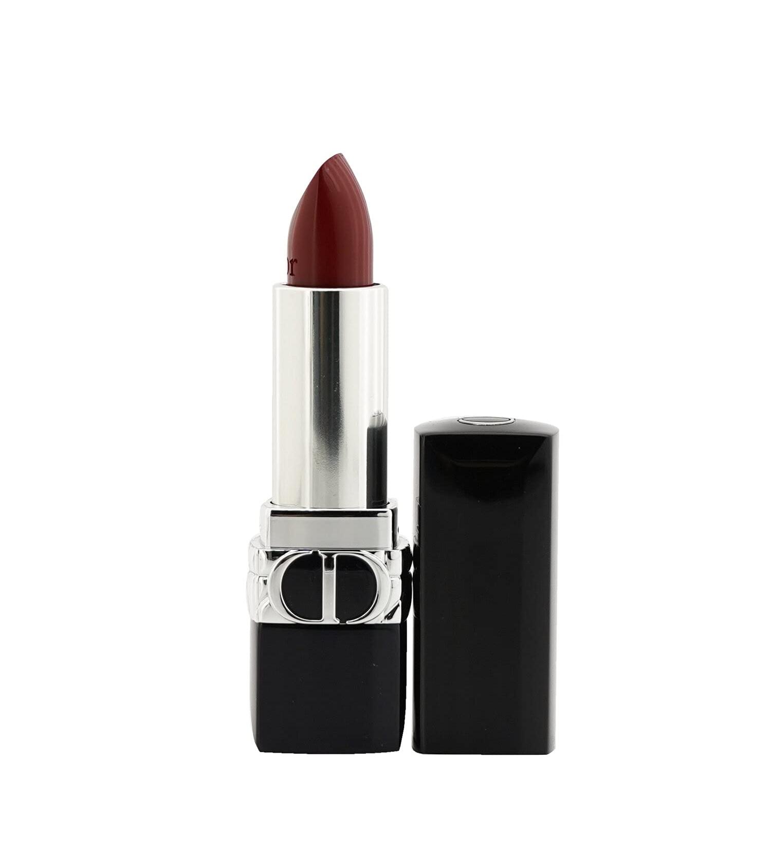 Dior Christian Rouge Couture Refillable Lipstick #743 Rouge Zinnia - Satin Finish 3.5g | International Shipping Available - Buy Online on GoSupps.com