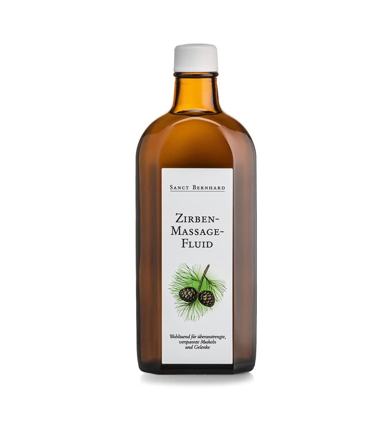 Sanct Bernhard pine massage fluid | Real pine oil spruce needle oil & menthol | For muscles & joints | 250ml