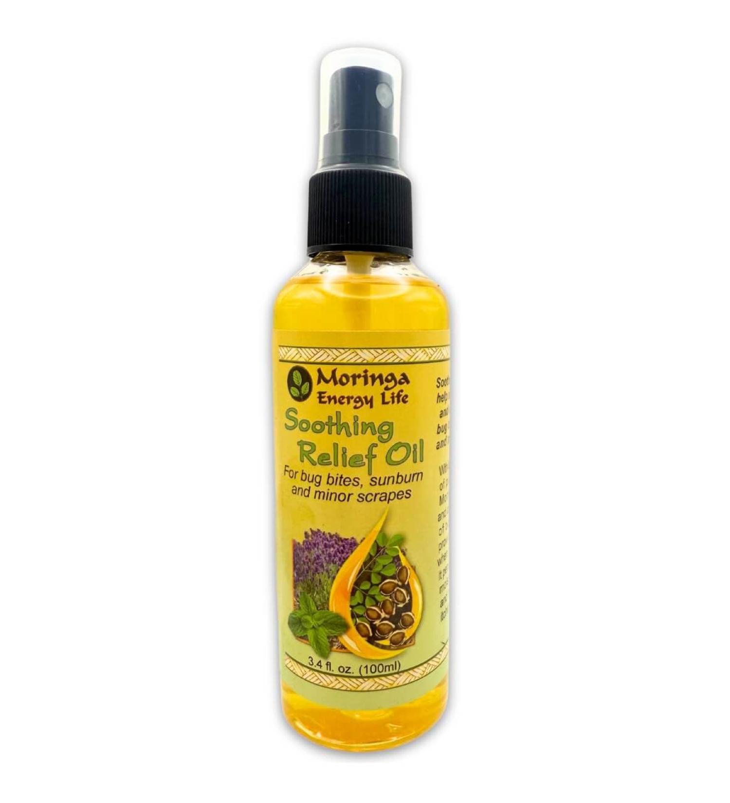 Moringa Soothing Relief Oil Plant-Based Aromatic Blend 3.4 oz - Buy Online on GoSupps.com