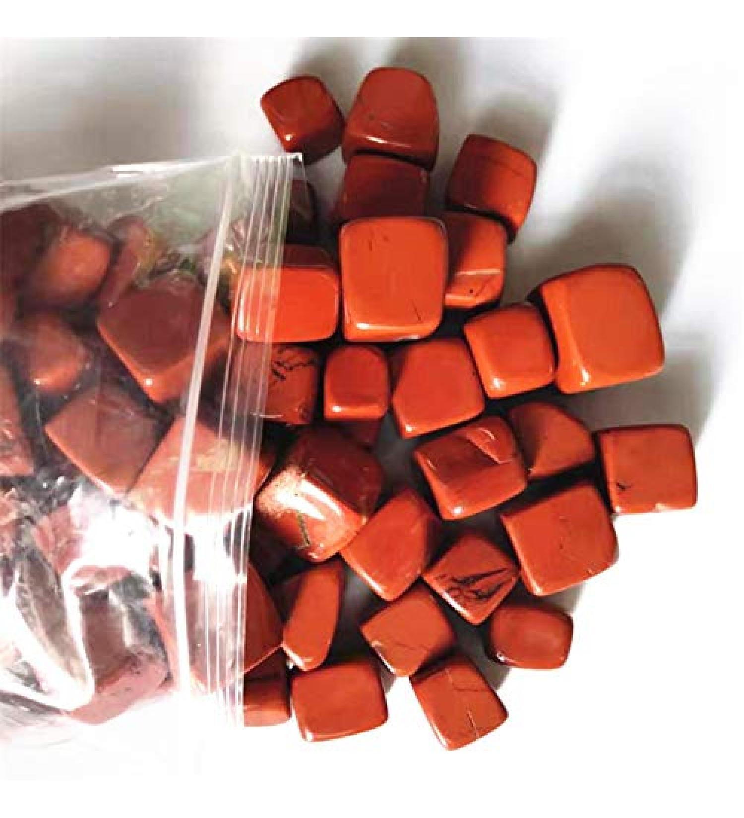 100g Polished Natural red Jasper Cube Gravel Crystal Quartz Tumble Stone for Decoration Chakra Reiki Balancing - Buy Online on GoSupps.com