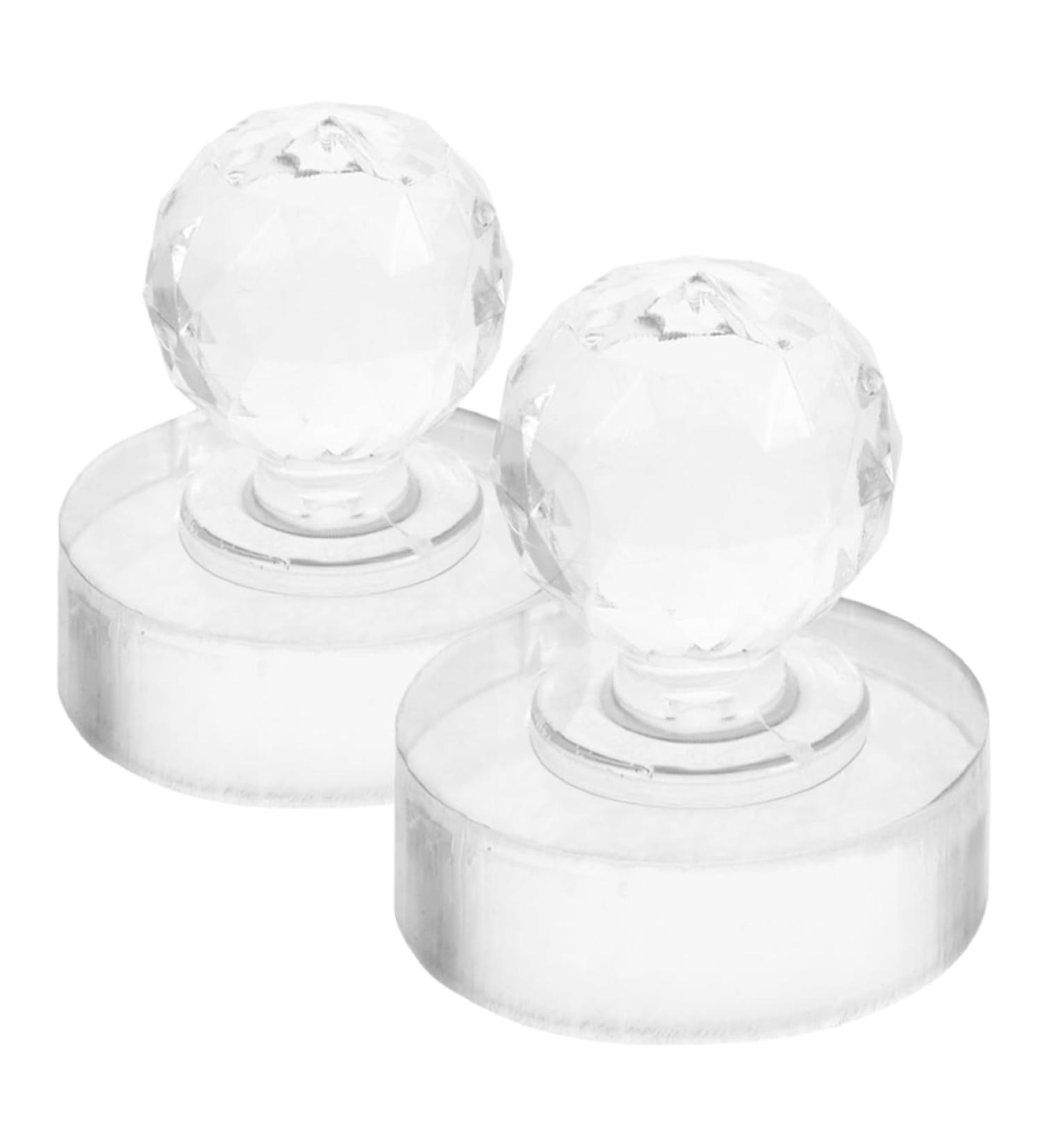 FOMIYES 2pcs Pressing Seal Mold Eyeshadow Stamp Powder Cosmetic Stamper Acrylic Eyeshadow Stamper 3.00X2.40X2.40CM Transparent - Buy Online on GoSupps.com