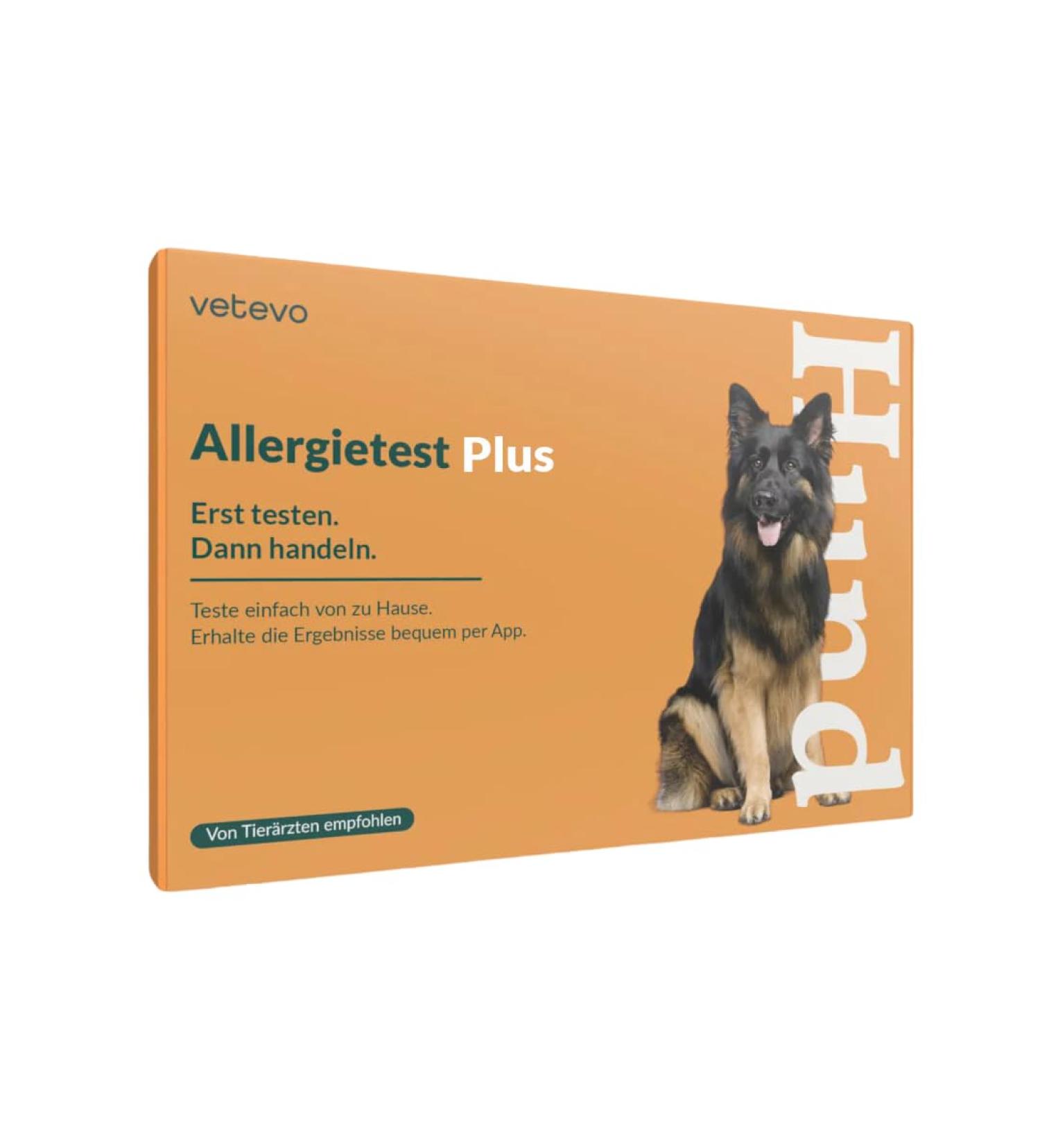 Vetevo Allergy Test Plus for Dogs | 175+ Intolerance Tests for Itching & Sneezing | Identify Food & Environmental Allergens - Buy Online on GoSupps.com