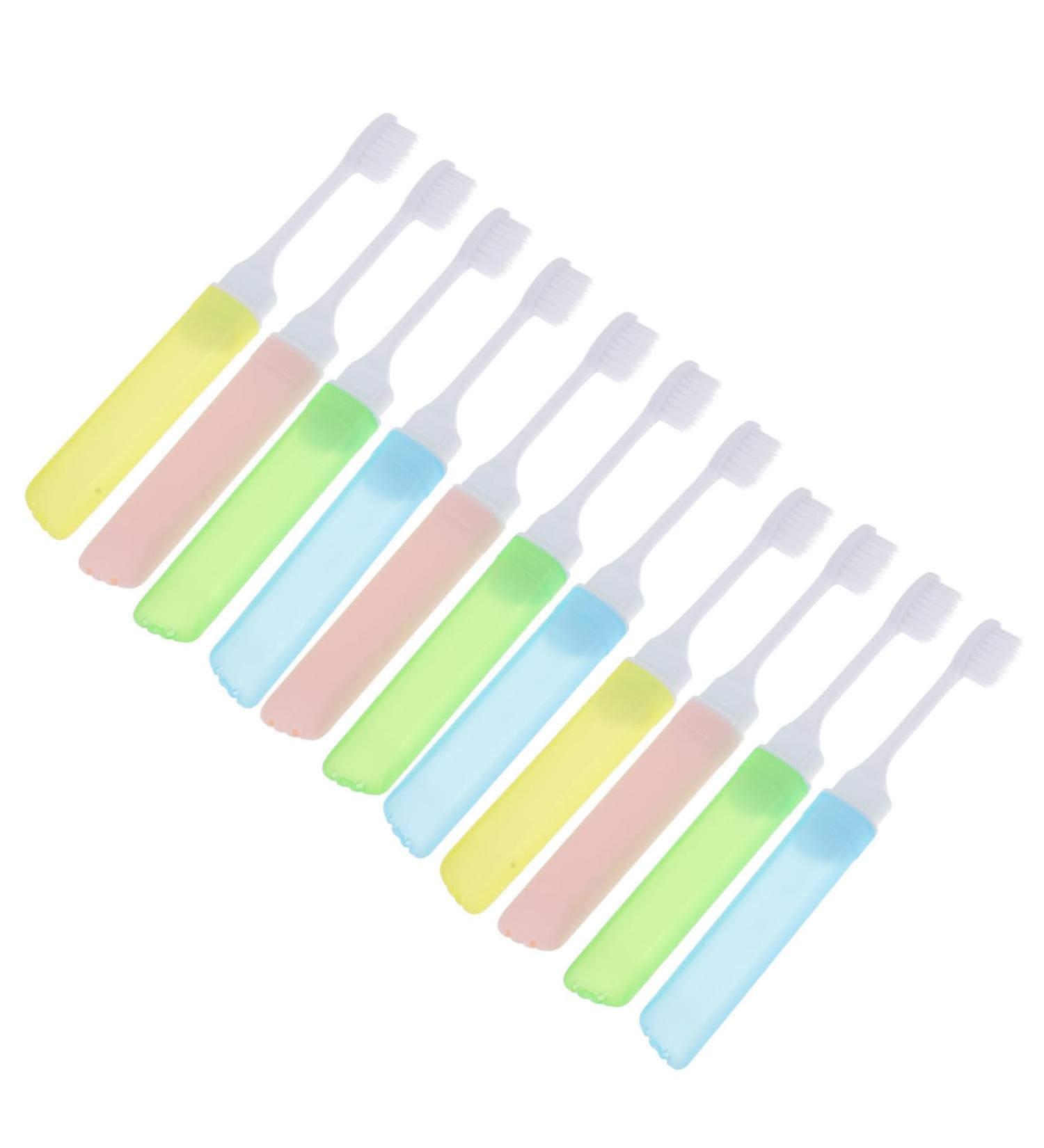 Solustre Folding Toothbrush - Travel & Camping Toothbrush for Braces | Portable Oral Care Tool - Buy Online on GoSupps.com