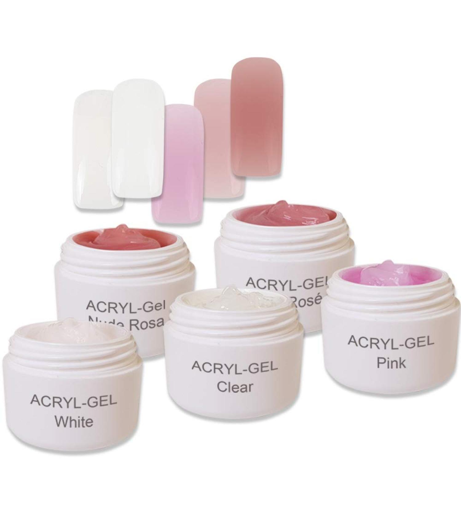 Acrylic Gel for Stencil Extensions & Tips | High Stability - AcrylGel BASIC 5 x 5ml | International Shipping Available - Buy Online on GoSupps.com