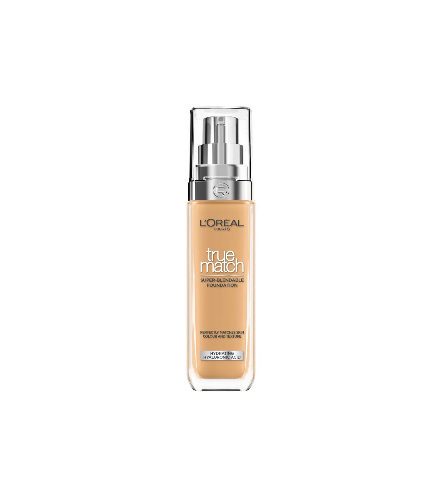  L'Oreal Paris L'Or al Paris True Match Foundation - 5.5D/W - Natural Coverage Foundation with Hyaluronic Acid and SPF 16 - 30 ml - Vegan - Buy Online on GoSupps.com