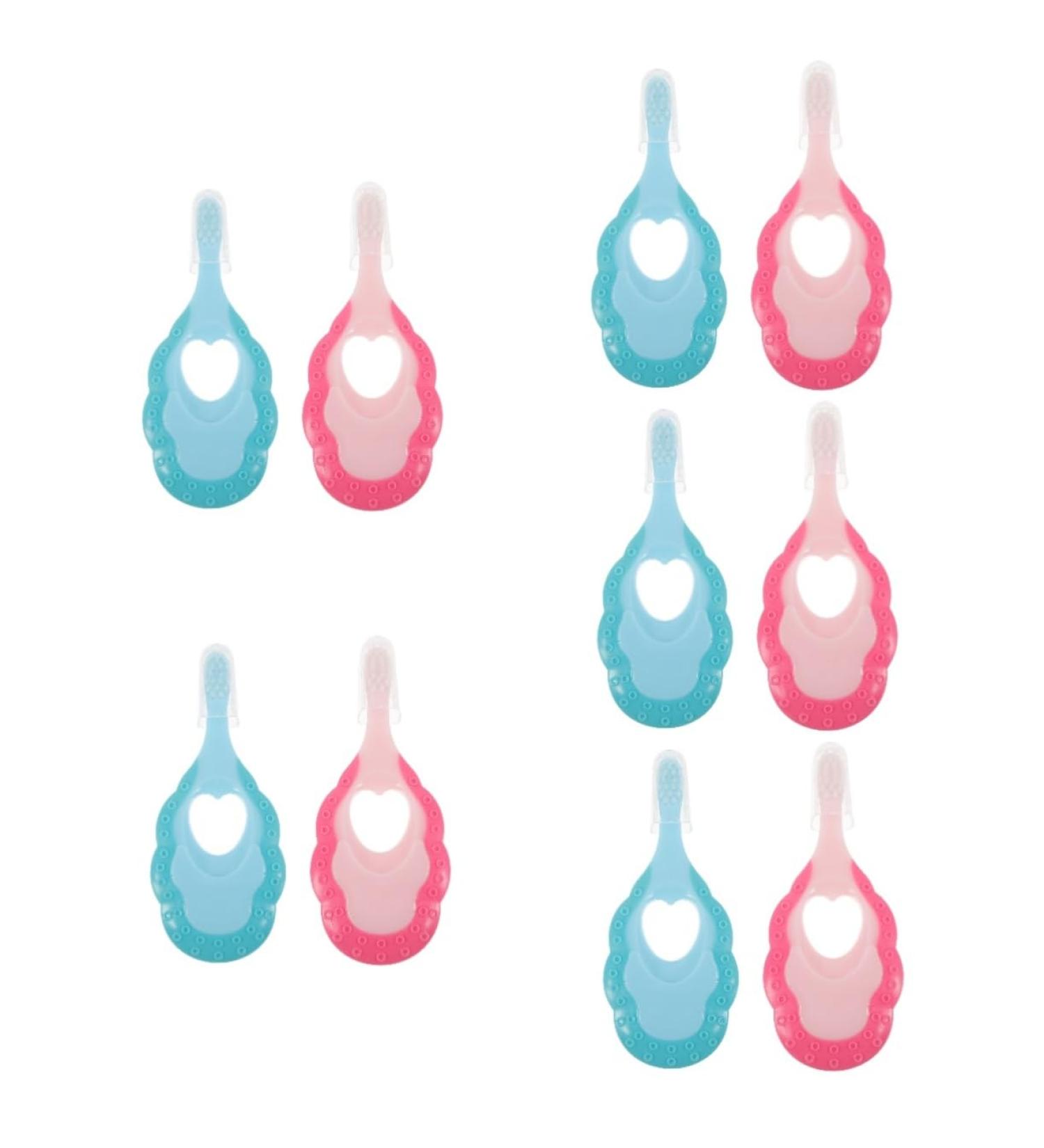 Fomiyes 10 Pack Baby Toothbrushes | Soft Manual Toothbrushes for Children & Newborns | Portable Travel Toothbrushes | Gentle Massage Bristles for Kids - Buy Online on GoSupps.com