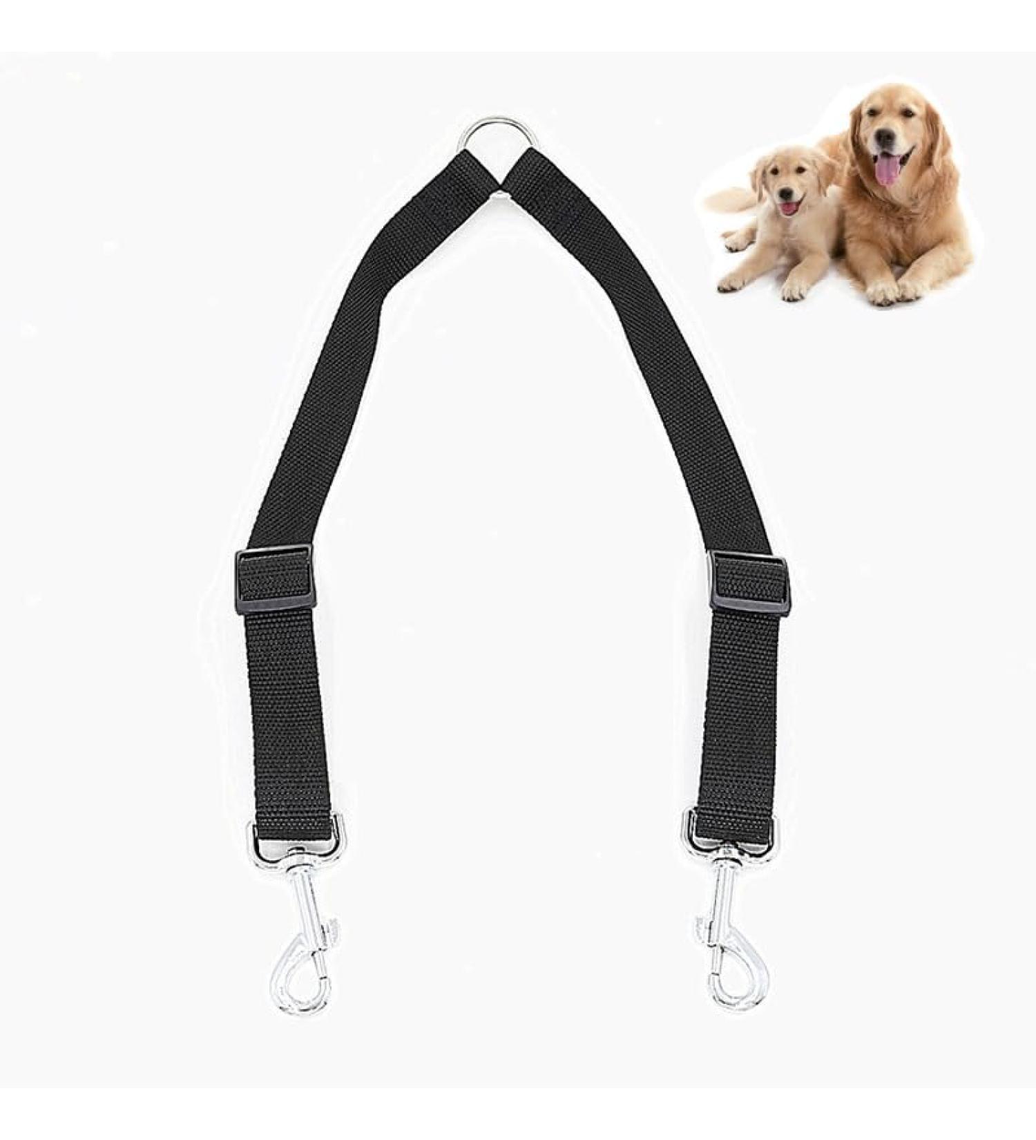 Double Dog Lead No Tangle Adjustable Double Pet Trainer Lead Dog Distributor Lead Perfect Leads for Walking 2 Dogs Black - Buy Online on GoSupps.com