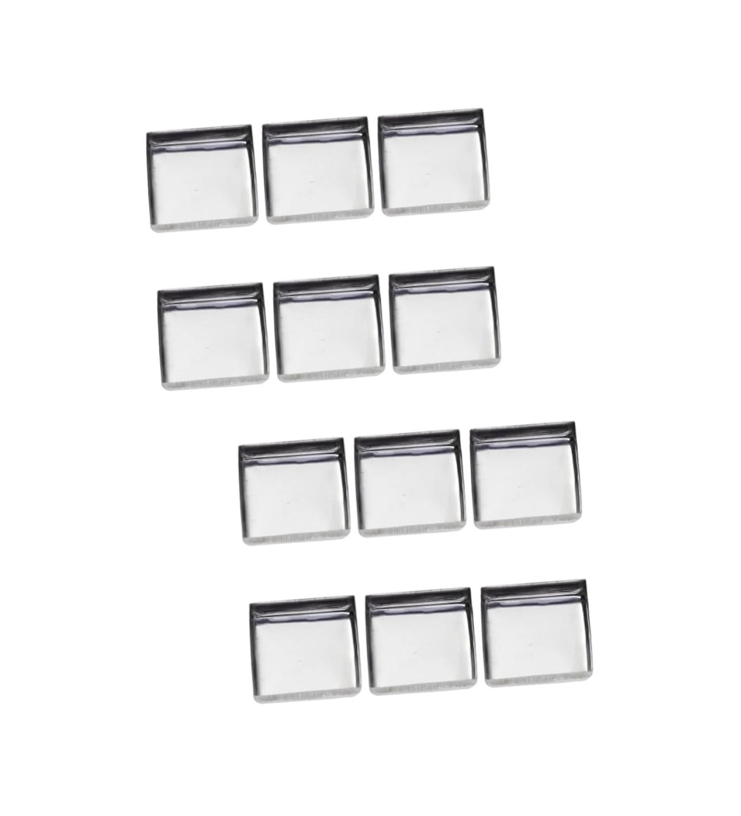FRCOLOR 120 Pcs Square Magnets Pans for Eyeshadow Empty Eyeshadow Tin Pan Sample Accessories Stainless Steel Mx2pcs As Shownx2pcs - Buy Online on GoSupps.com