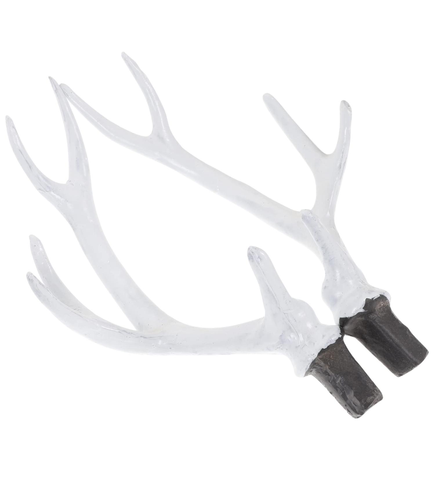 ABOOFAN 2 Pairs Christmas Flocked Antlers Hair Clips Headbands Handmade Diy Materials Headdress Diy Parts Diy Simulated Antlers Diy Deer Horn Hair Accessories White Artificial Flocking - Buy Online on GoSupps.com