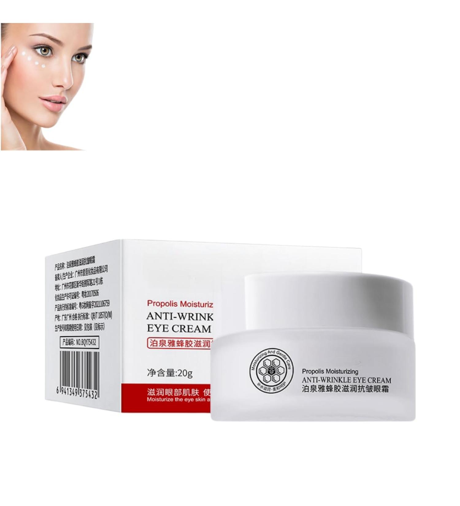 Anti-wrinkle eye cream with propolis lifting and firming eye cream nourishing and moisturizing eye cream with propolis anti-aging cream for under-eye bags - Buy Online on GoSupps.com