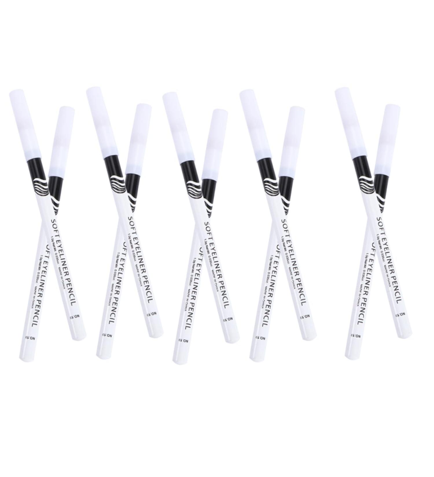 DRESSOOS 48 Pcs Eyeliner Pencil Grey Wigs for Women Iluminador De Maquillaje Pigment Brow White Wooden Pole - Buy Online on GoSupps.com