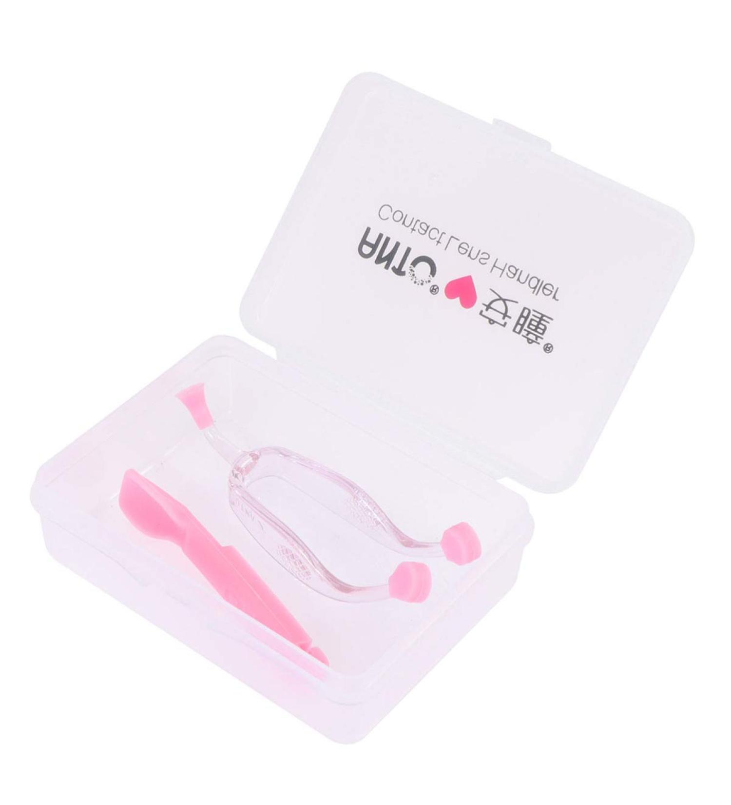 SUPVOX Soft Contact Lens Insertion and Removal Tool Set for Travel Home Use (Pink) - Buy Online on GoSupps.com