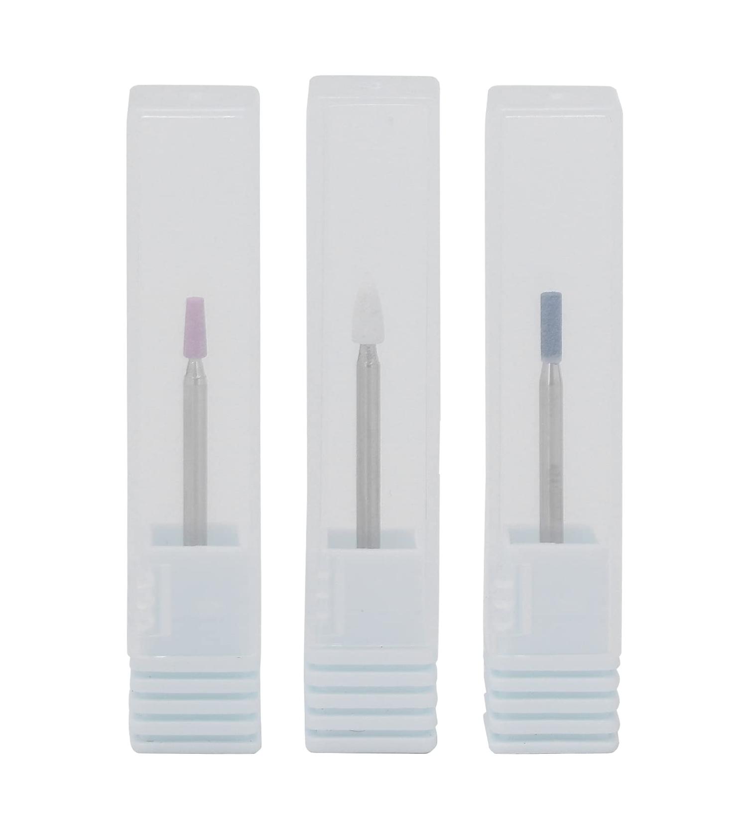 3PCS Nail Drill Kit - Professional Acrylic Gel Nail File & Skin Remover - Manicure & Pedicure Tools for Home & Salon Use with Storage Box - Buy Online on GoSupps.com